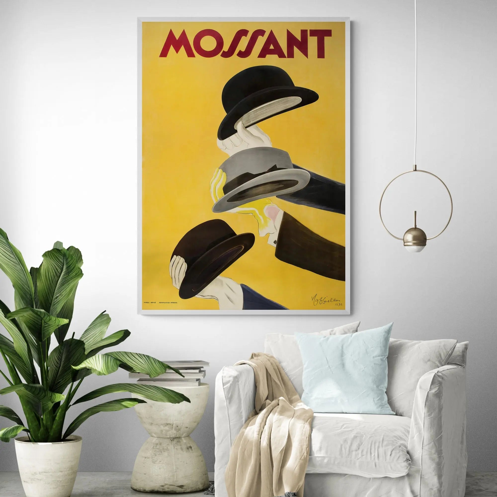 Mossant 3 Hats by Leonetto Cappiello