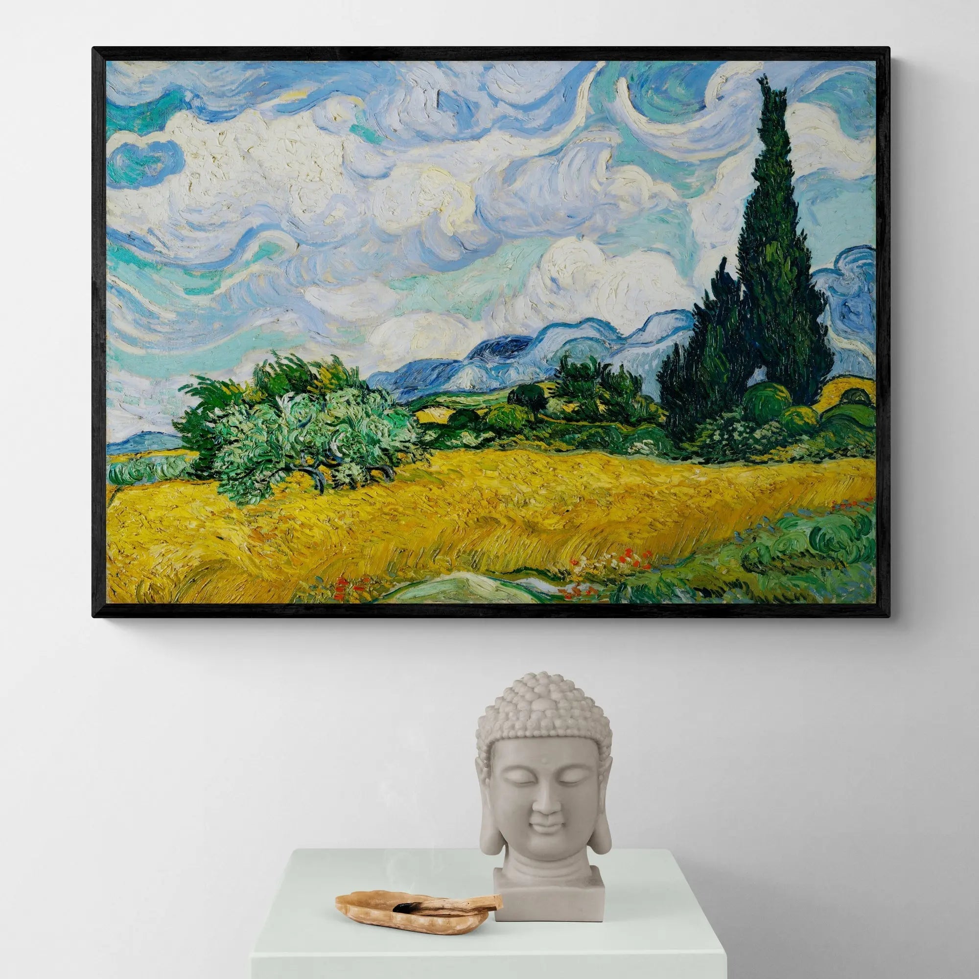 Wheat Field with Cypresses by Vincent Van Gogh