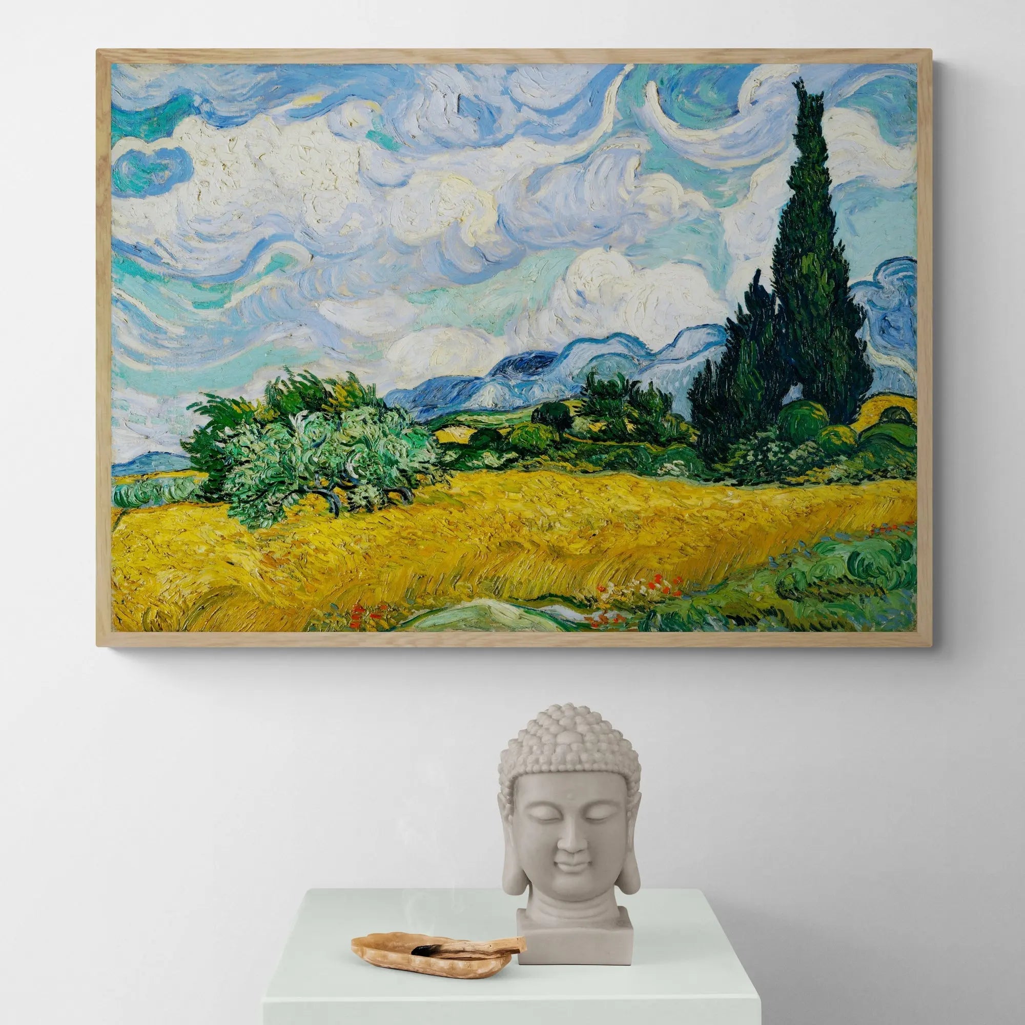 Wheat Field with Cypresses by Vincent Van Gogh