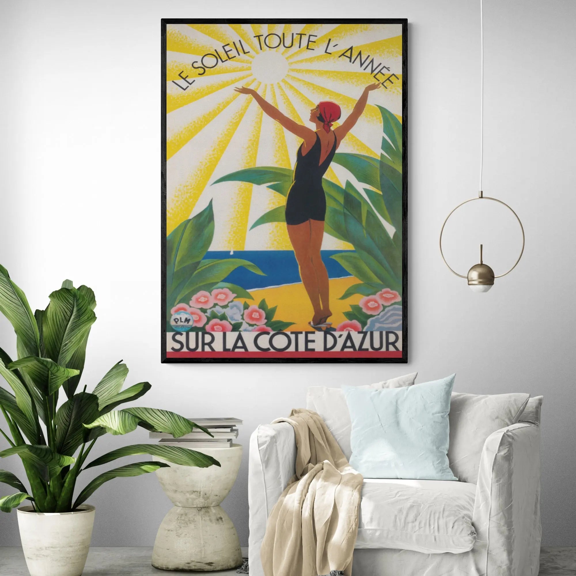 French Riviera Cote d'Azur Art Print