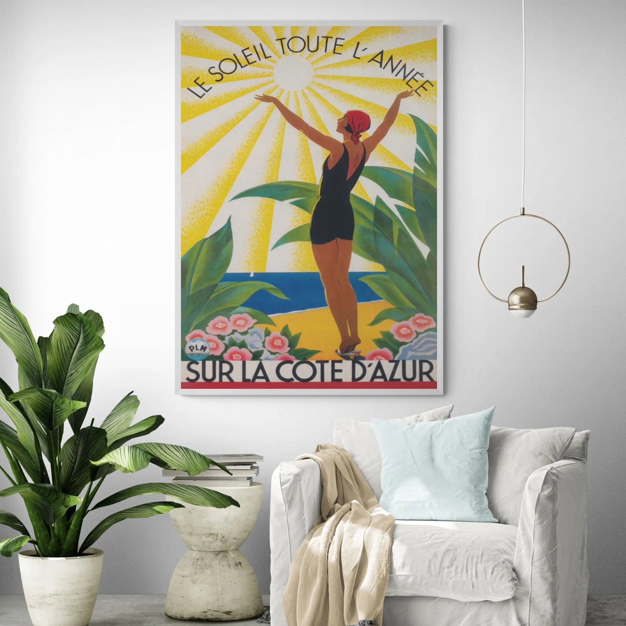 French Riviera Cote d'Azur Art Print