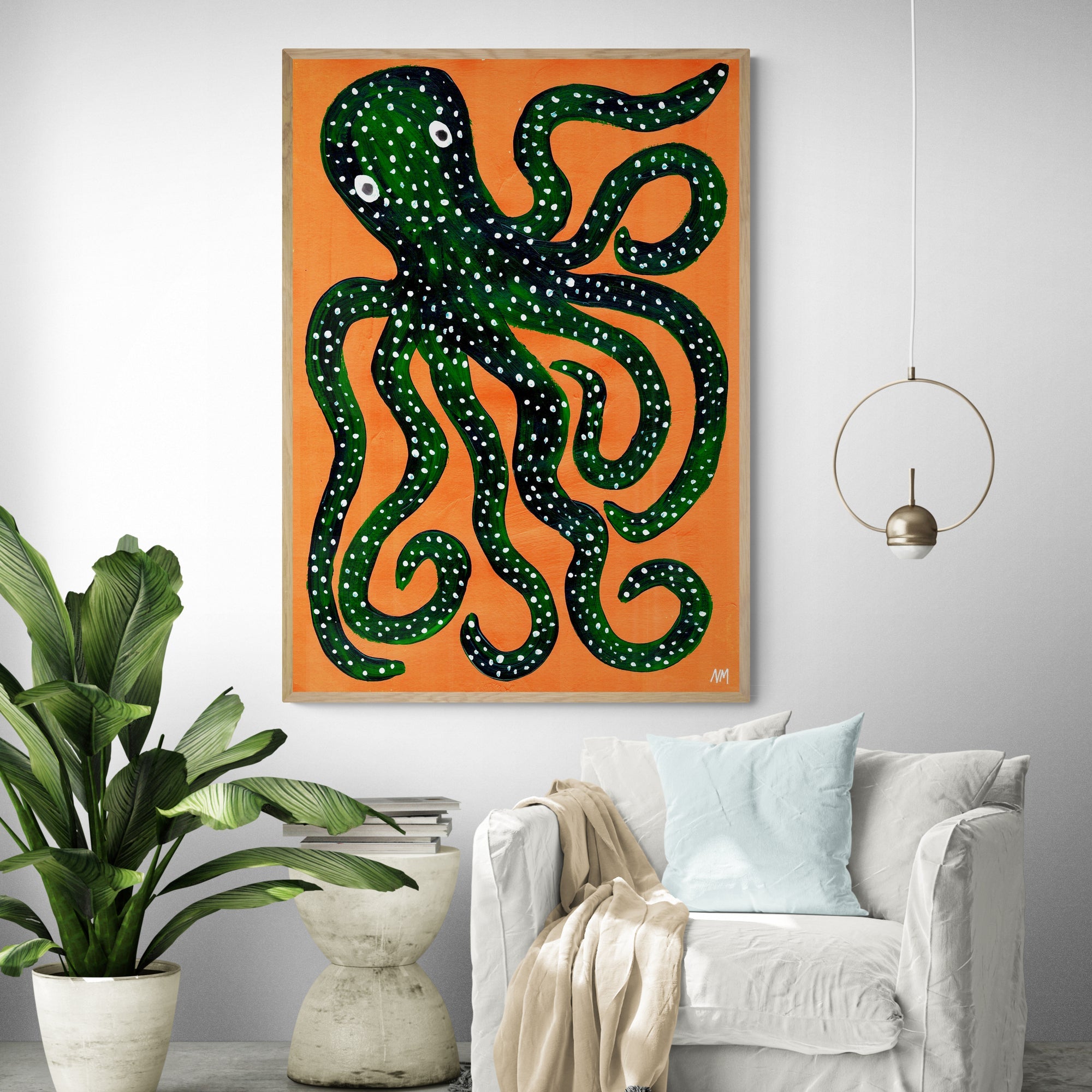 Green Octopus by Nancy McKie