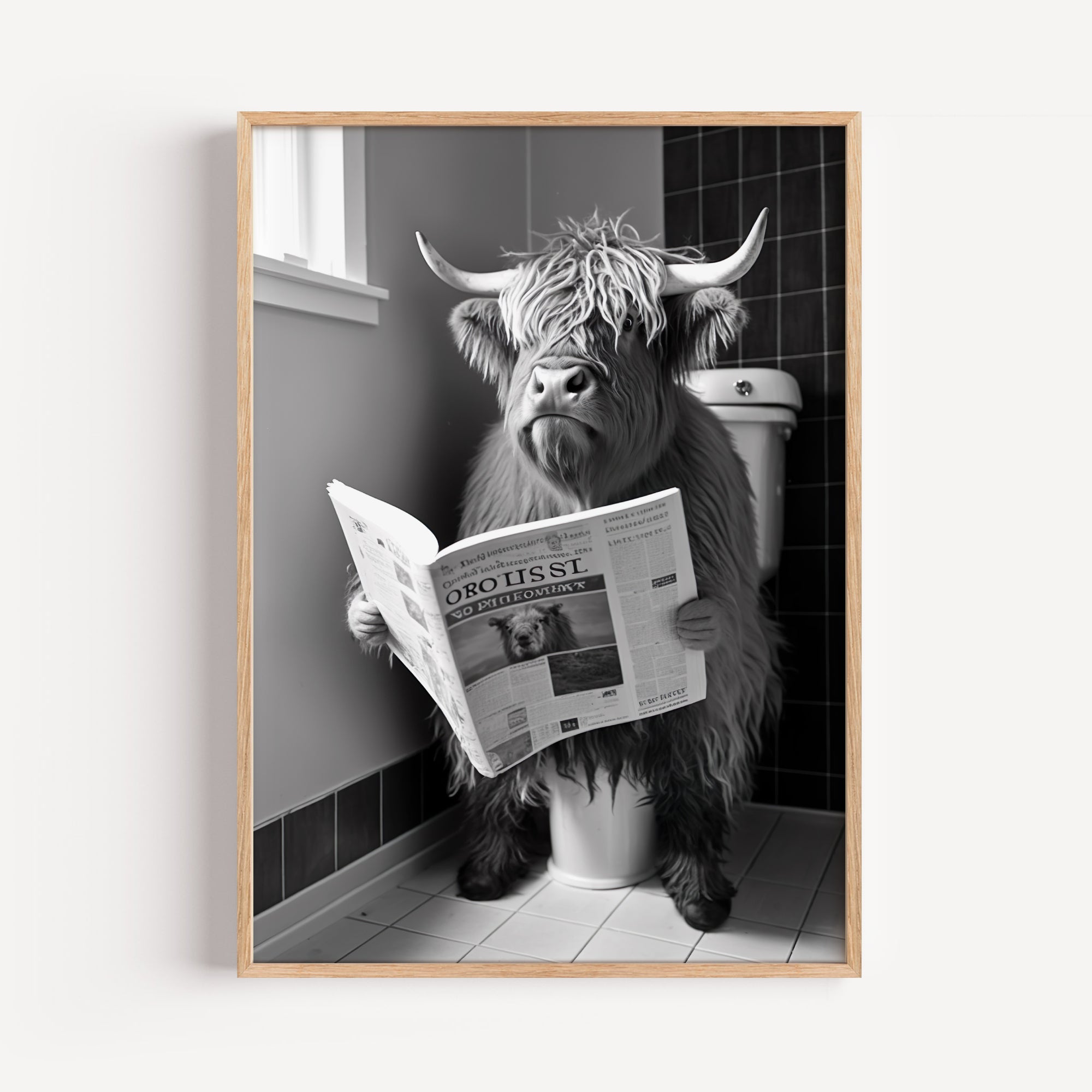 Highland Cow Art Print