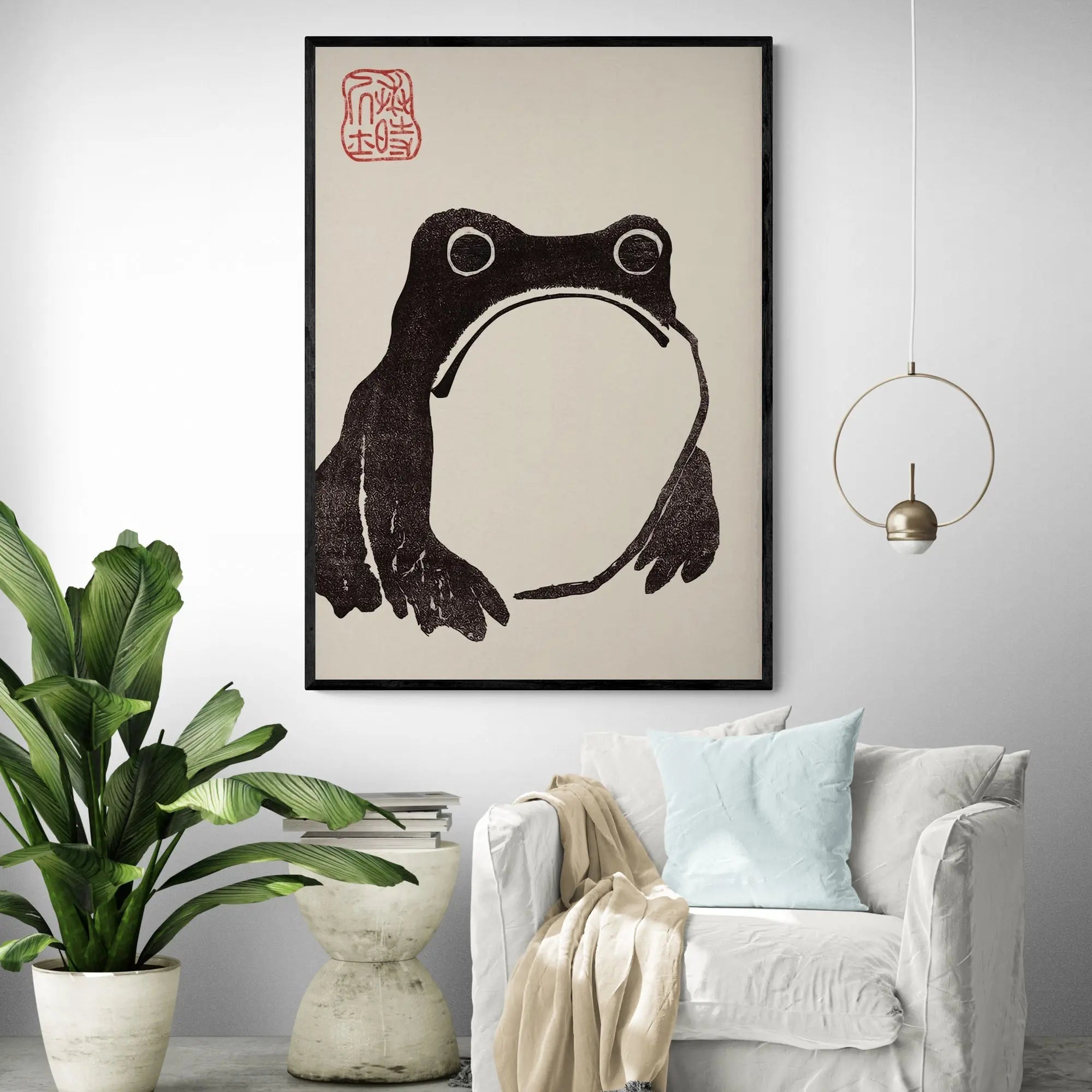 Japanese Frog Art Print
