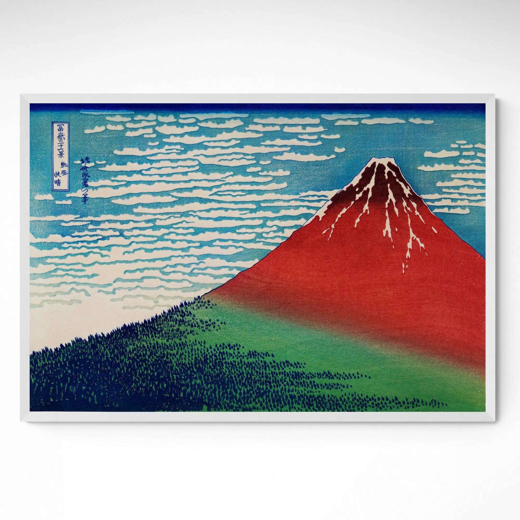 Red Fuji by Katsushika Hokusai