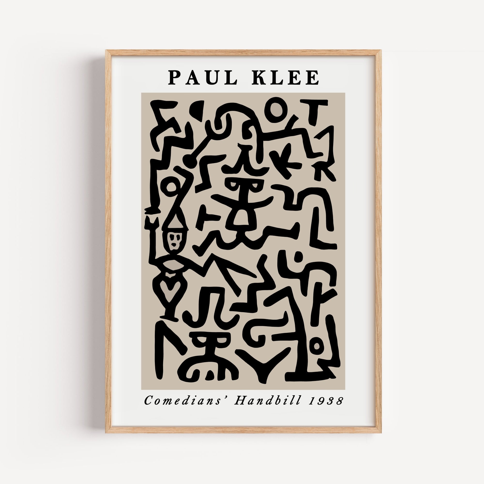 Comedians Handbill by Paul Klee