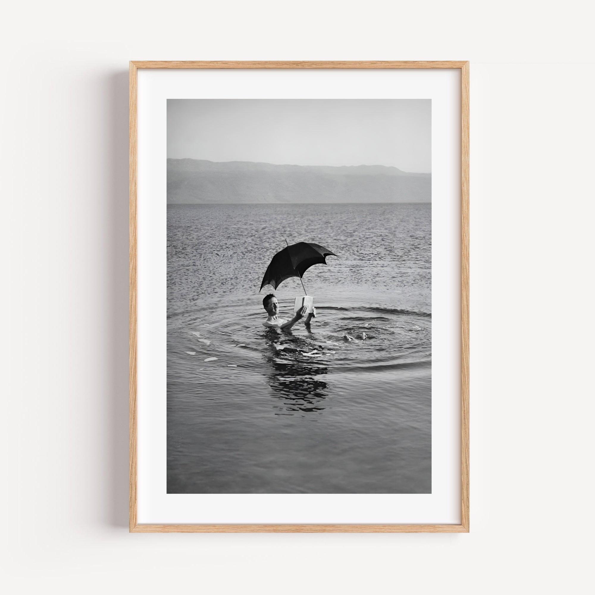 Man On Holiday Vintage Art Print 1960s
