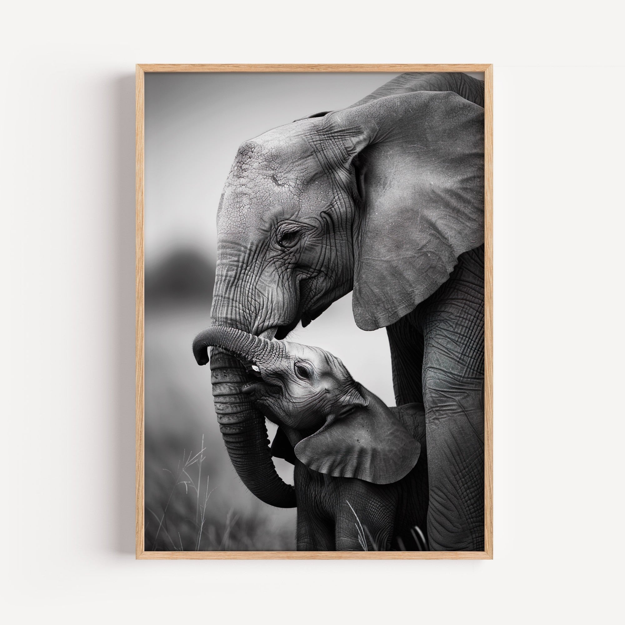 Eternal Bond Elephant Art Print