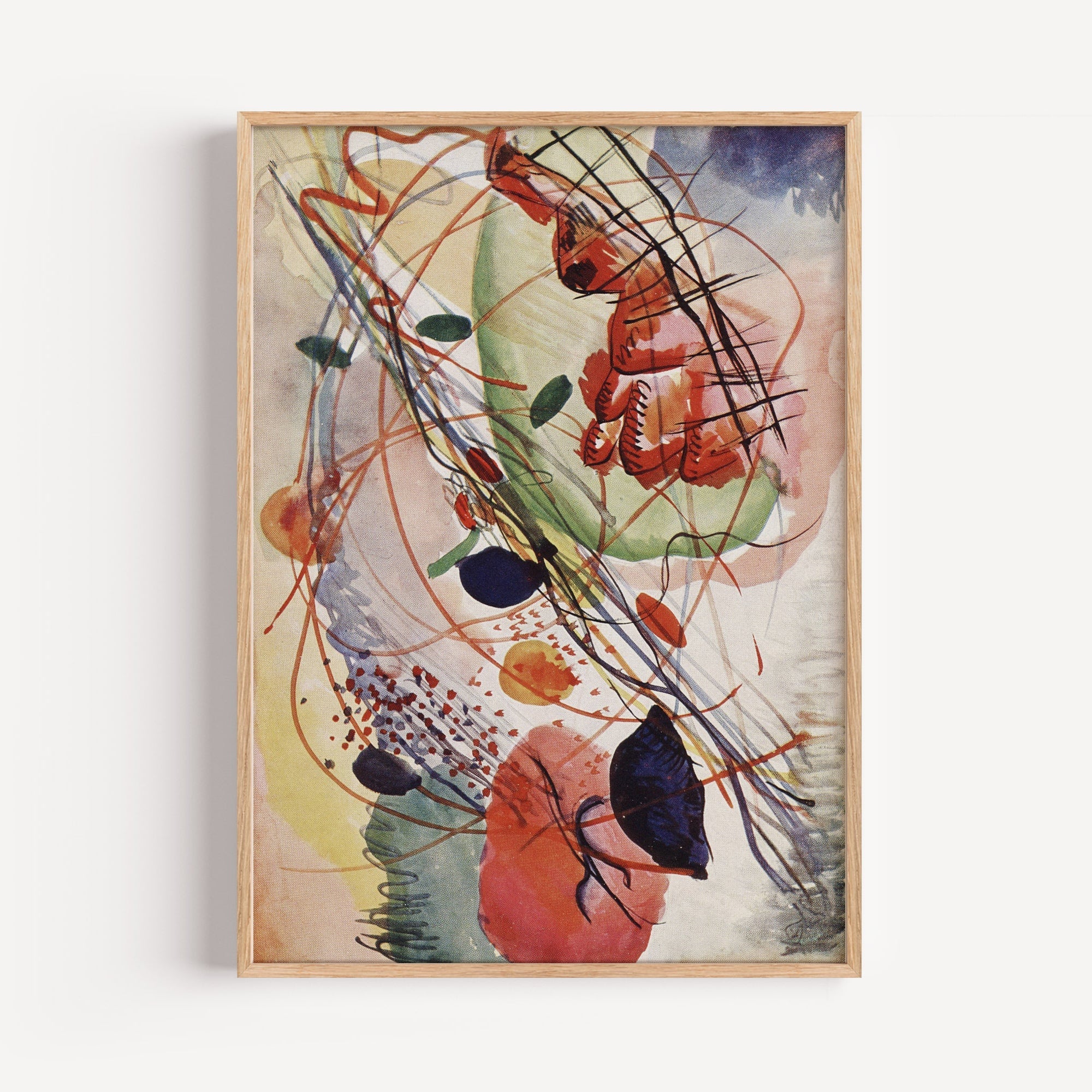 Watercolour Abstract by Wassily Kandinsky