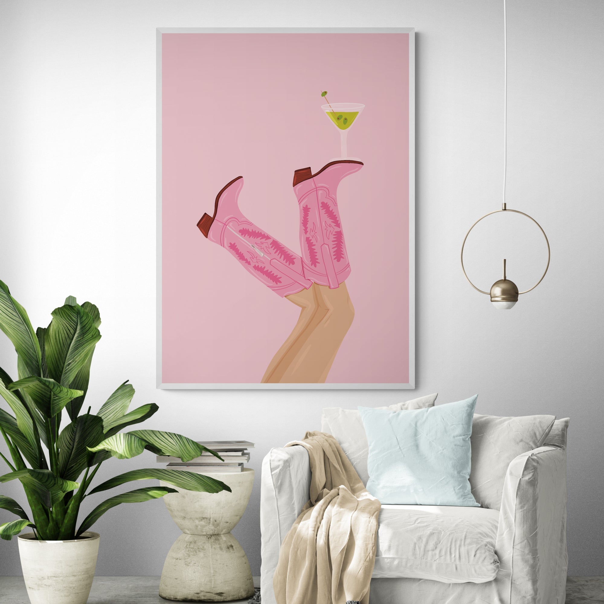 Martini In Texas Art Print