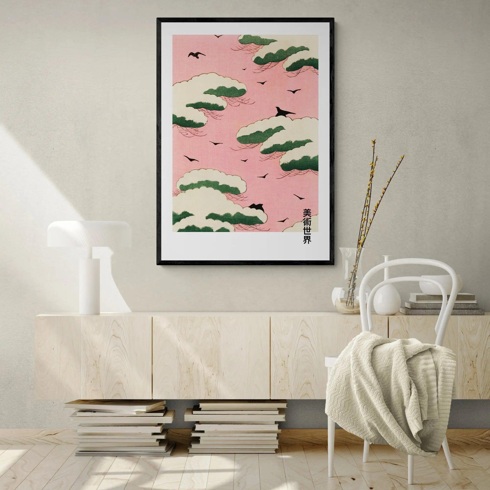 Minimal Pink Japanese Print