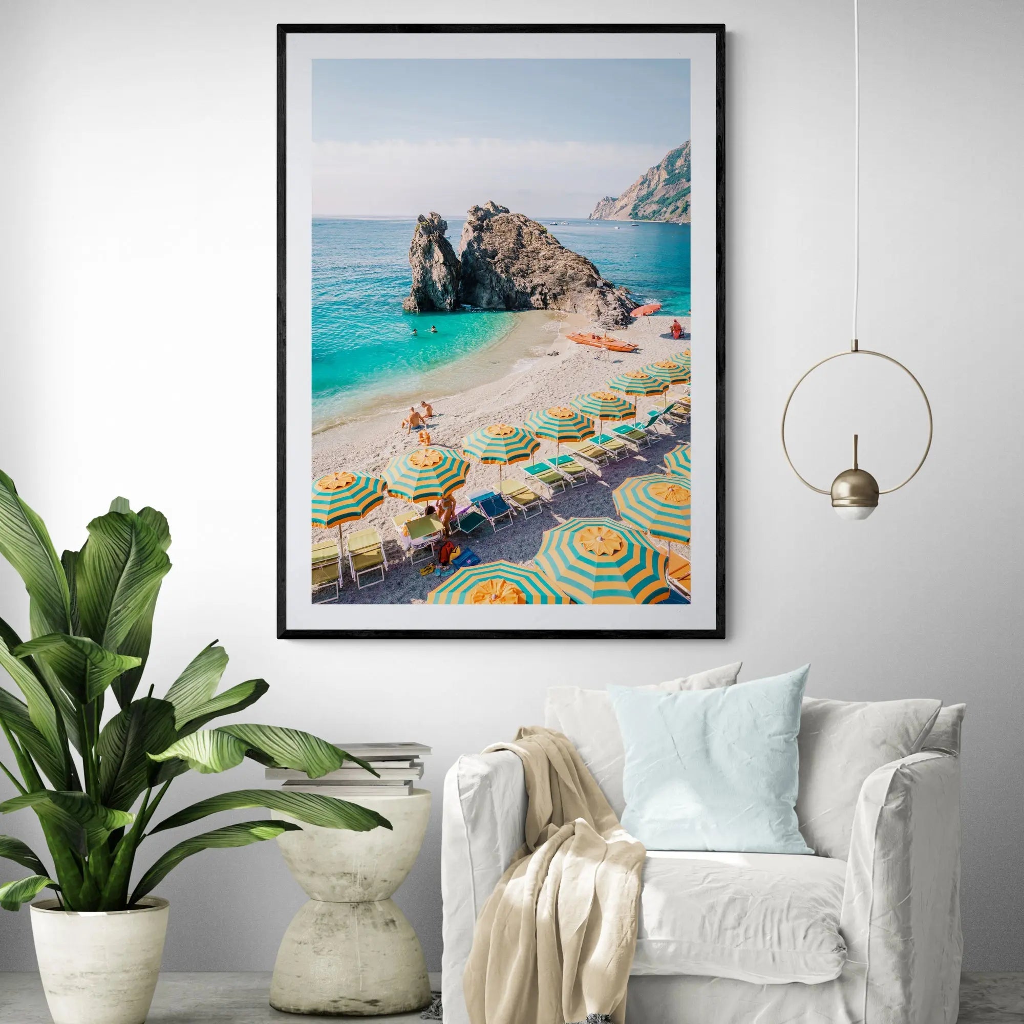 Monterosso Coast Italy Art Print