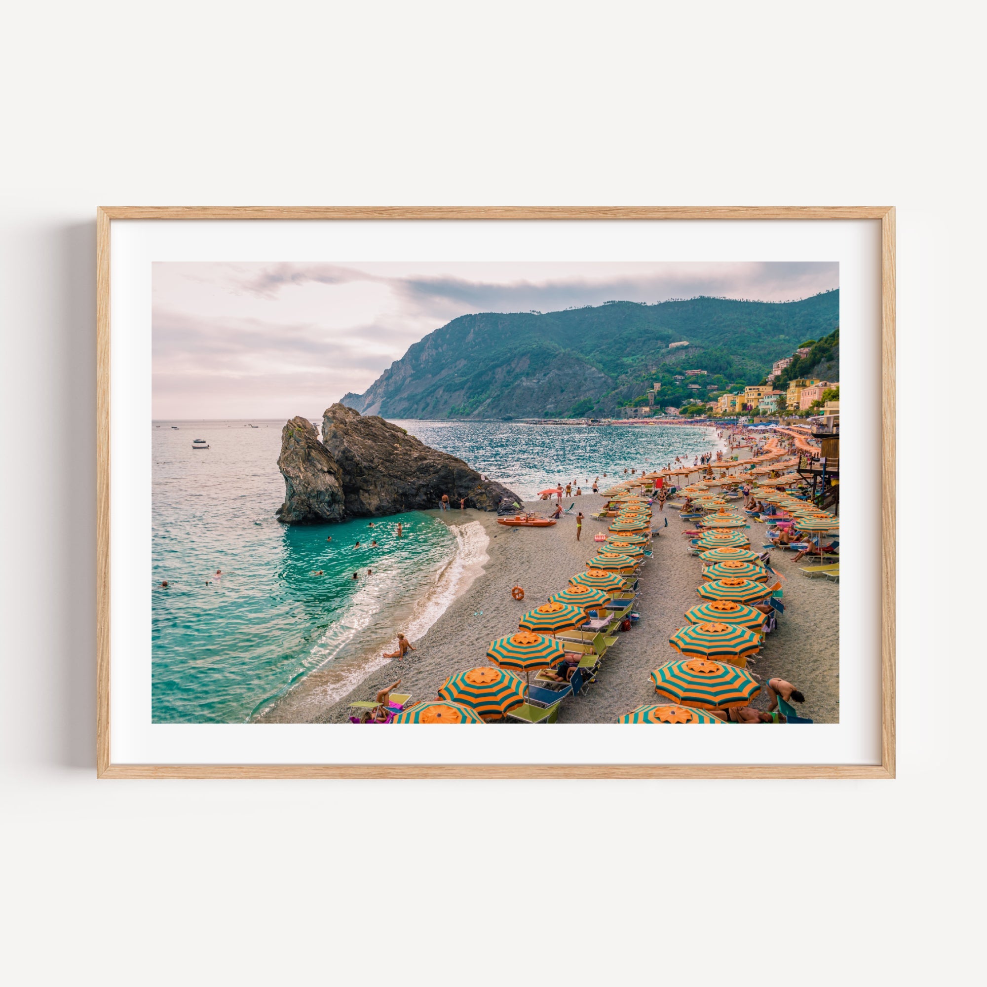 Monterosso Beach Italy Art Print