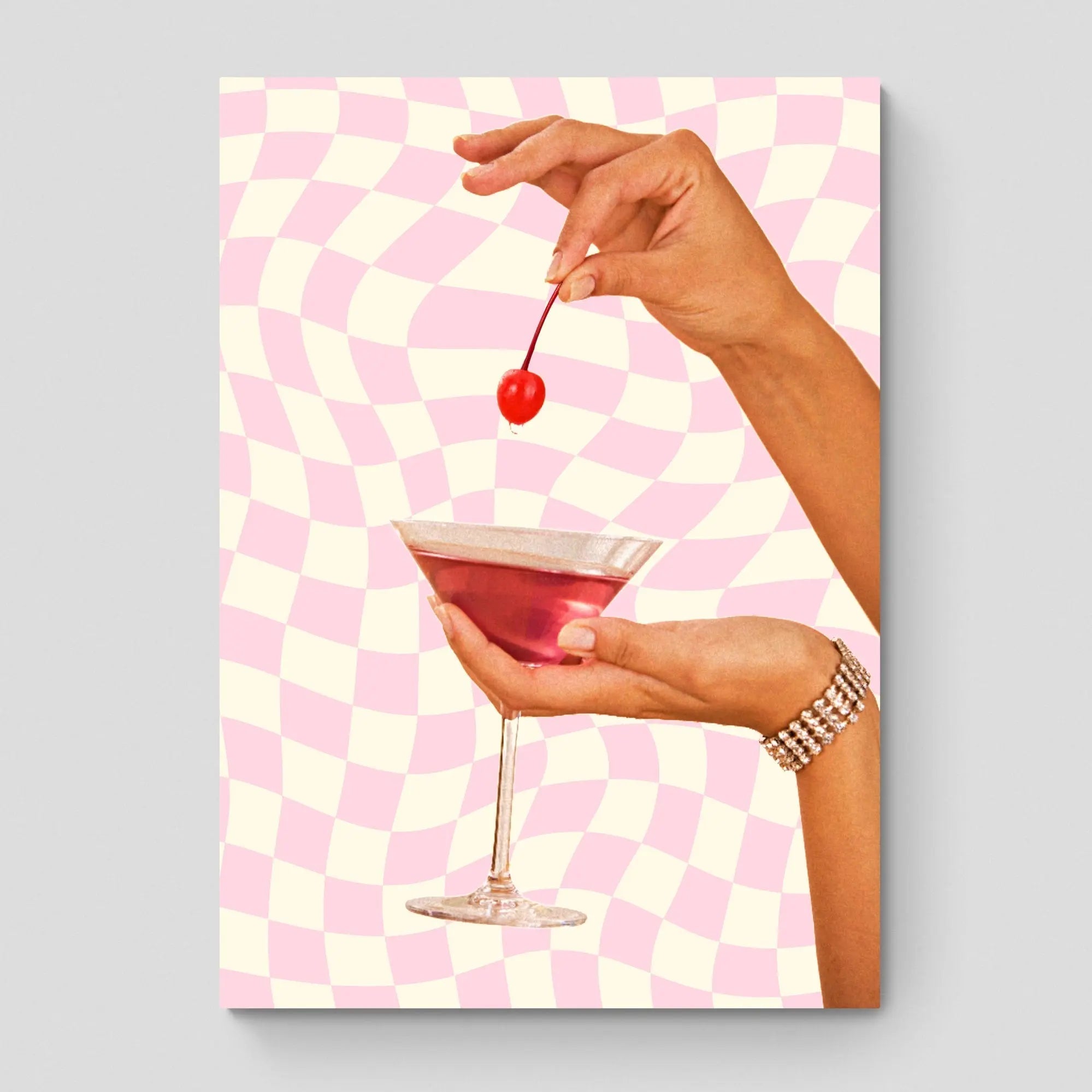 Pink Cocktail Art Print by Salty Biche
