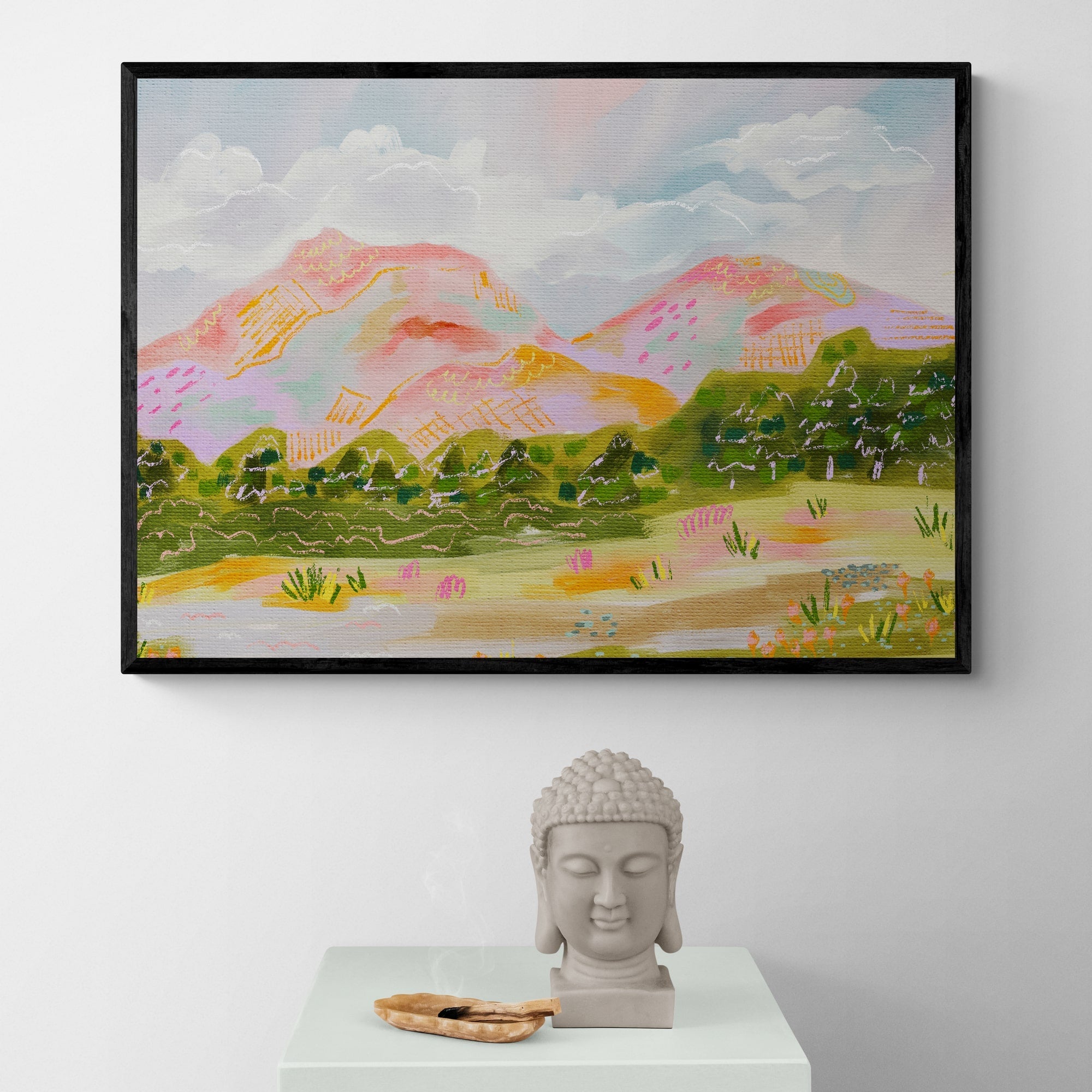 Pink Mountains by Kartika Paramita