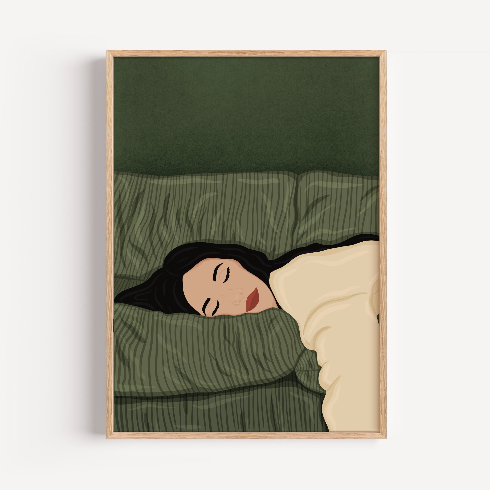 Resting Vrouw Art Print