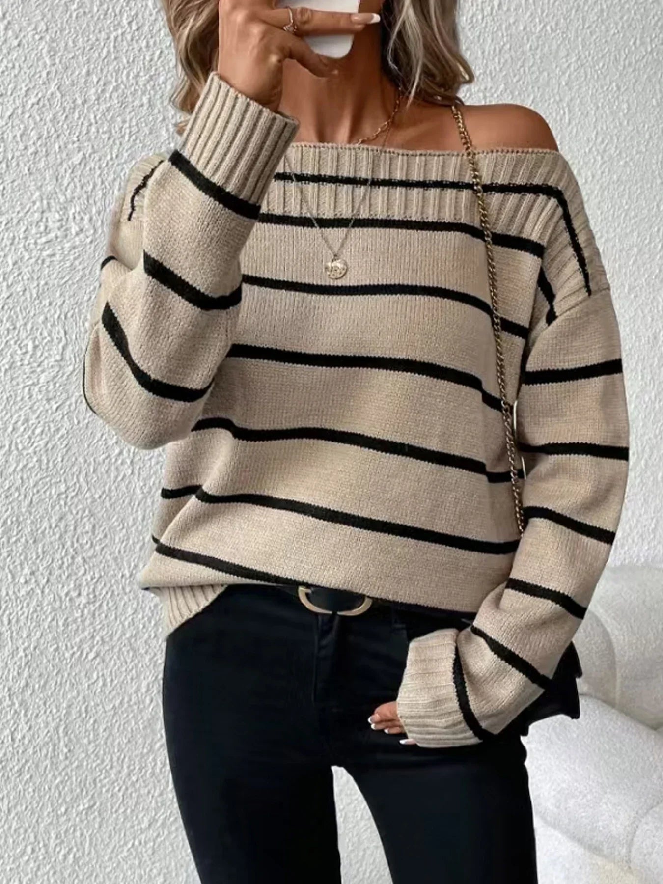 Luna | Stylowy Pulower z Długim Rękawem