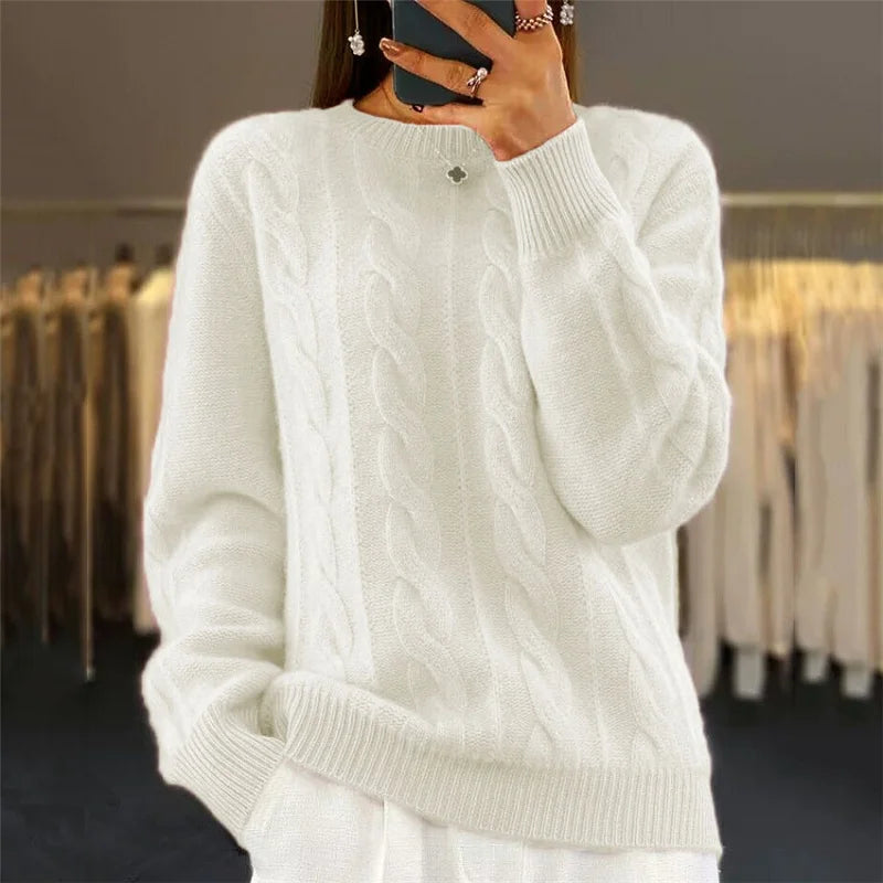 Amalthea | Ciepły Sweter z Dzianiny
