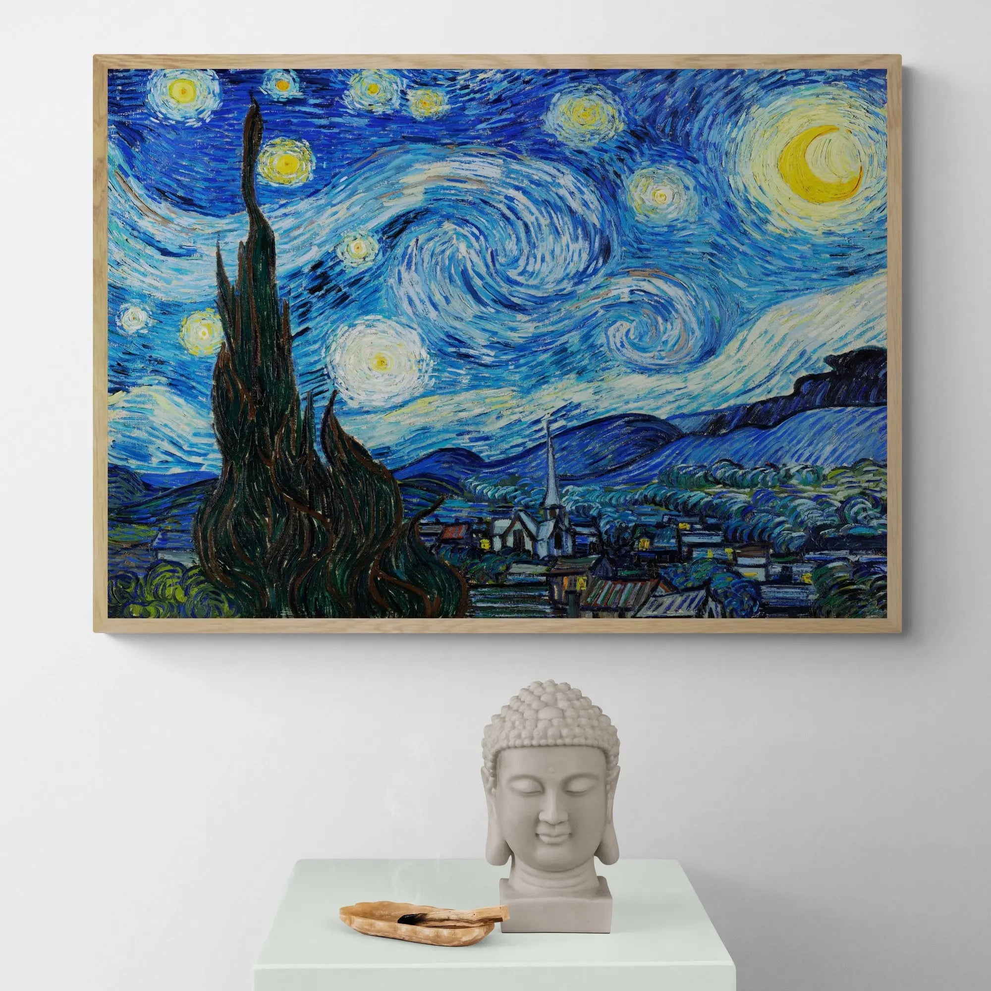 The Starry Night 1889 by Vincent Van Gogh