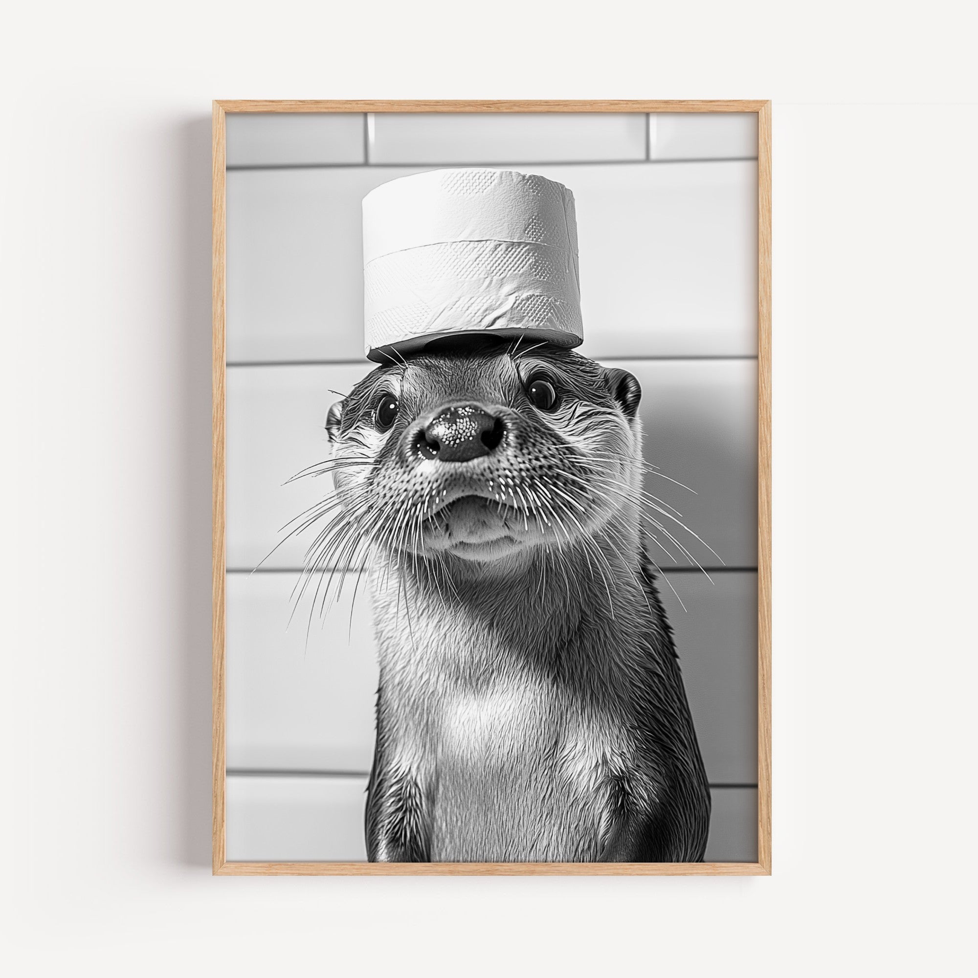 Whimsical Otter Art Print