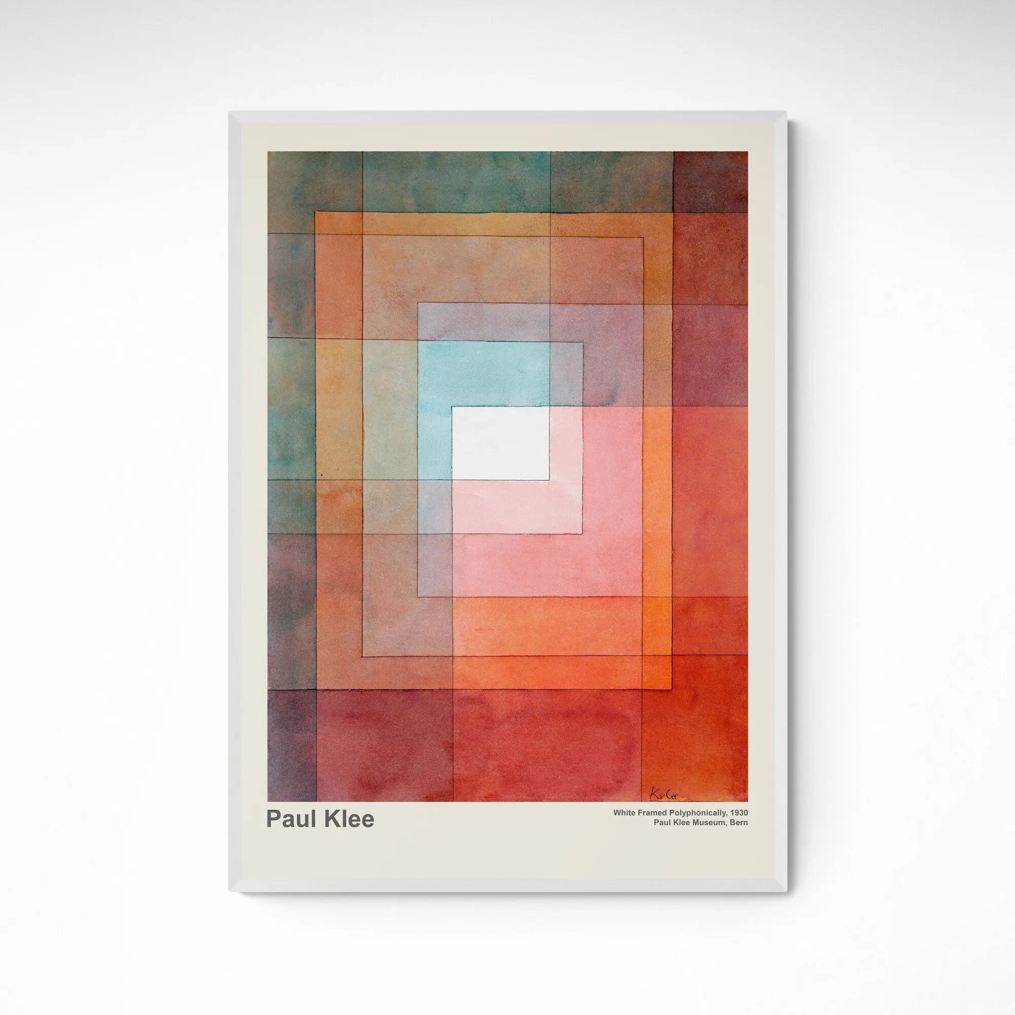 White Framed Polyphonically 1930 by Paul Klee