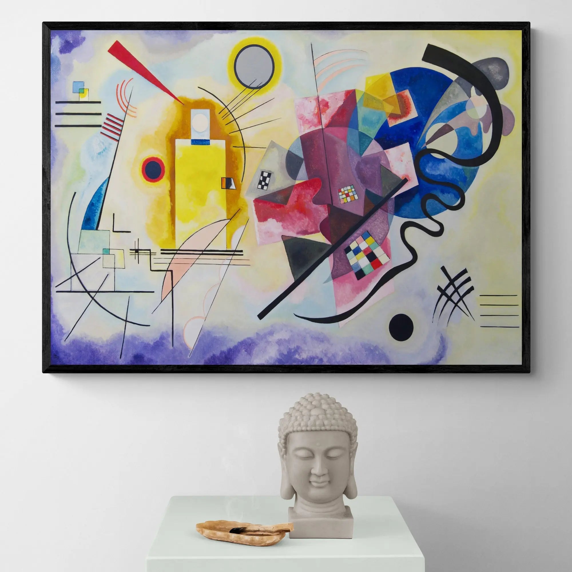 Yellow-Red-Blauw Abstract by Wassily Kandinsky