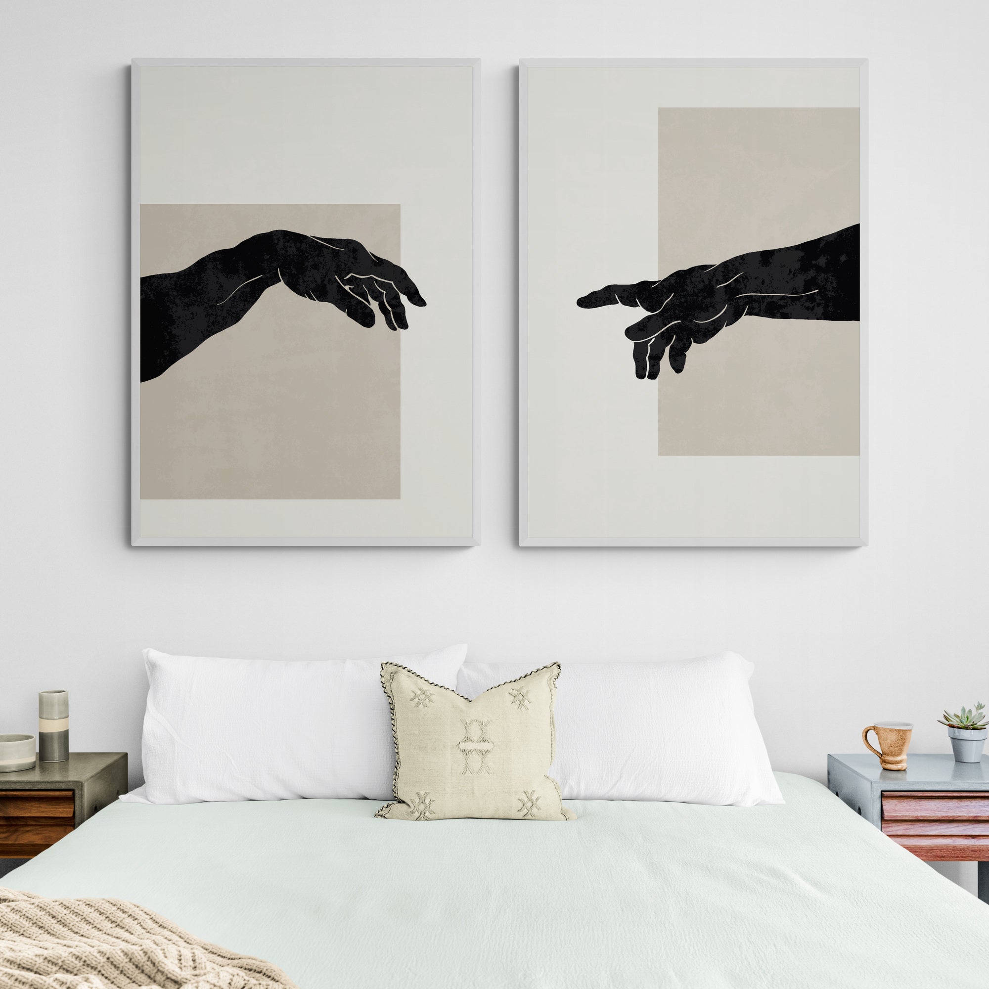 The Creation Of Adam Hands Set by Michelangelo