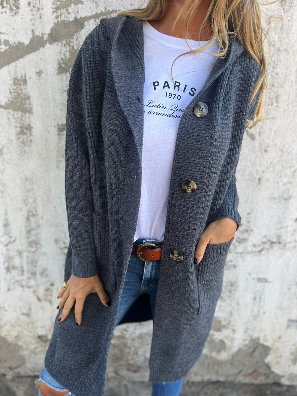 Barbara | Stylowy Długi Kardigan
