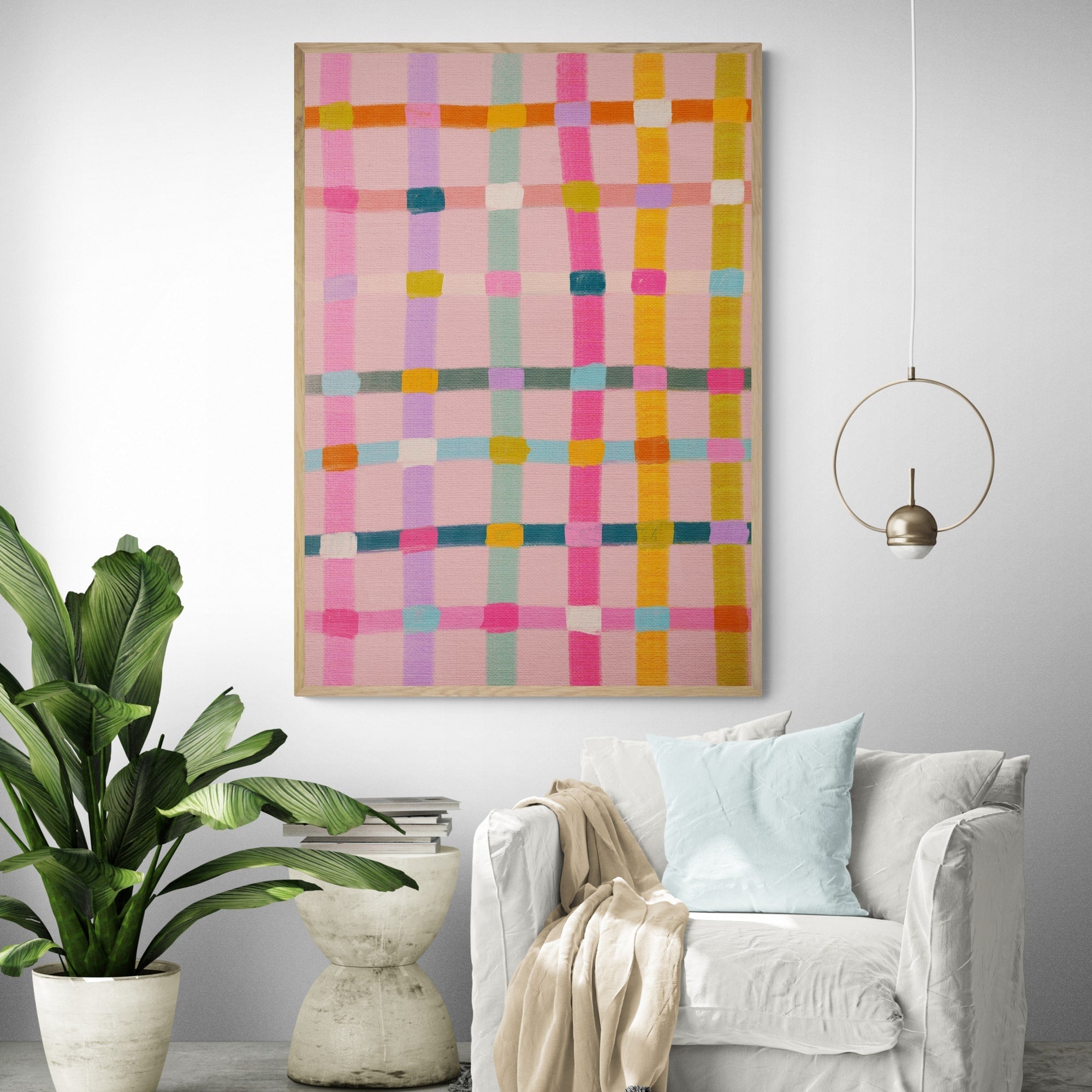 Pink Abstract by Kartika Paramita