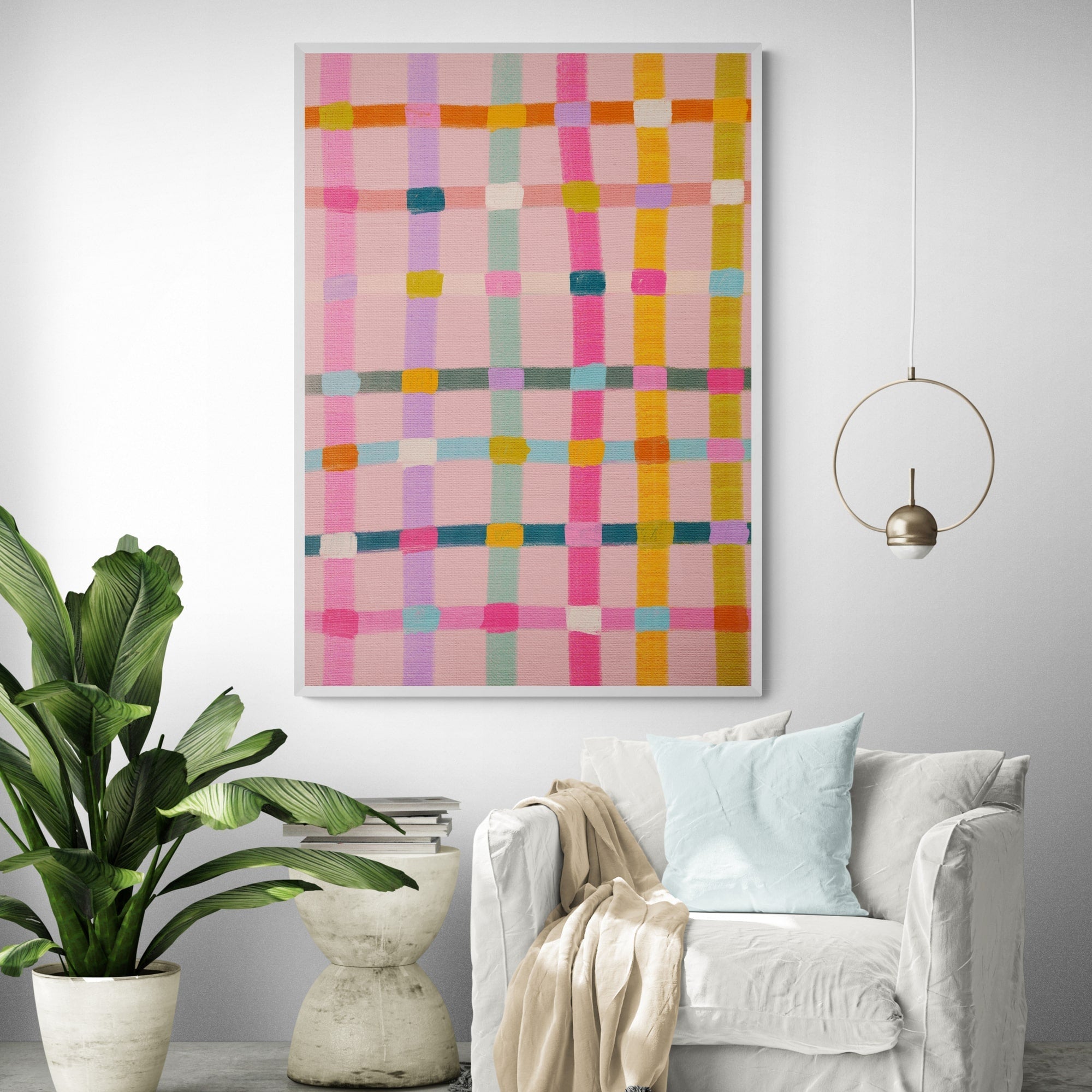 Pink Abstract by Kartika Paramita