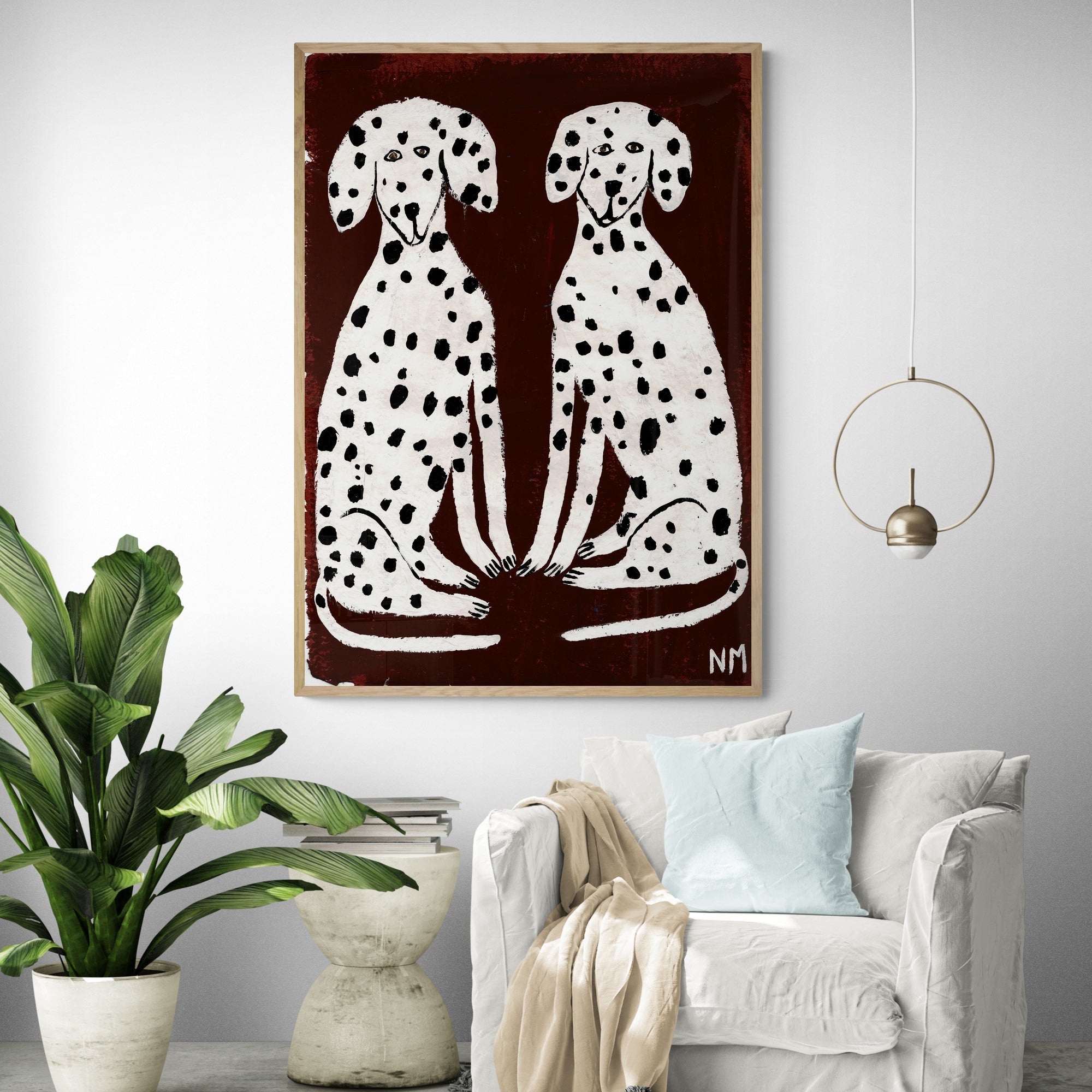 Twee Dalmatians by Nancy McKie