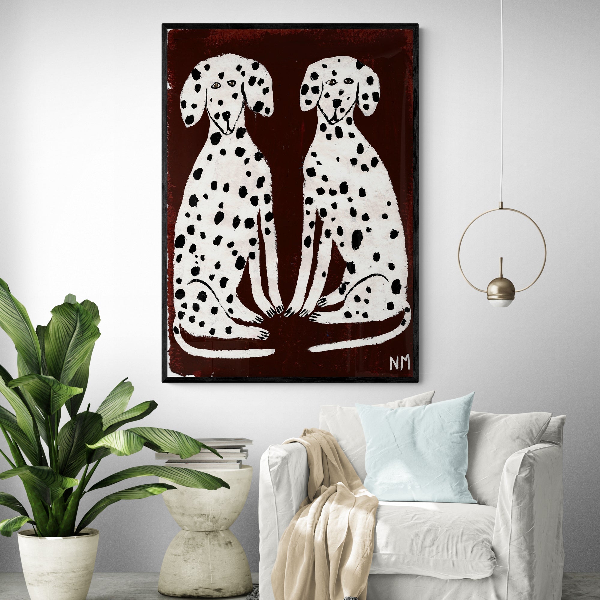 Twee Dalmatians by Nancy McKie