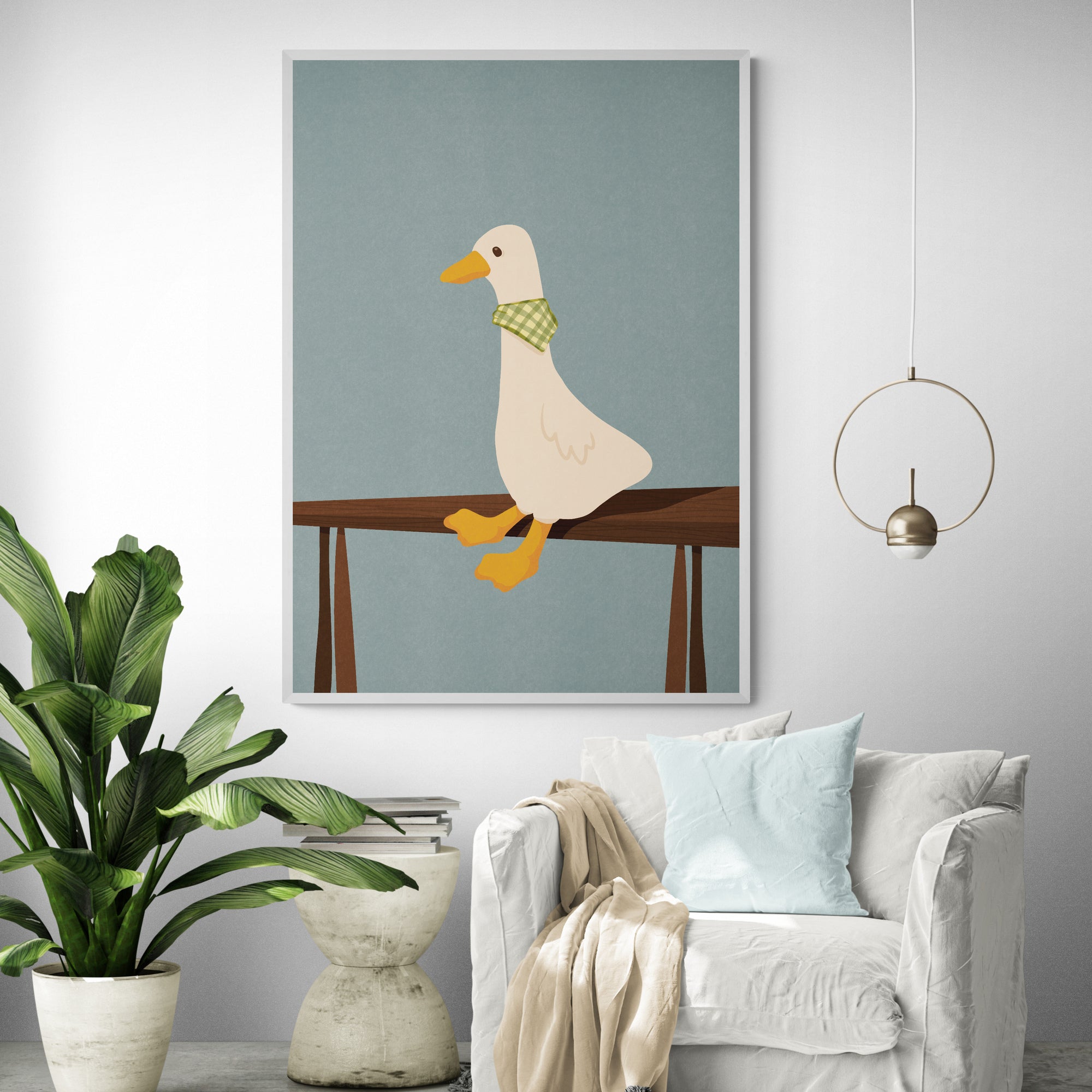 Charming Goose Art Print