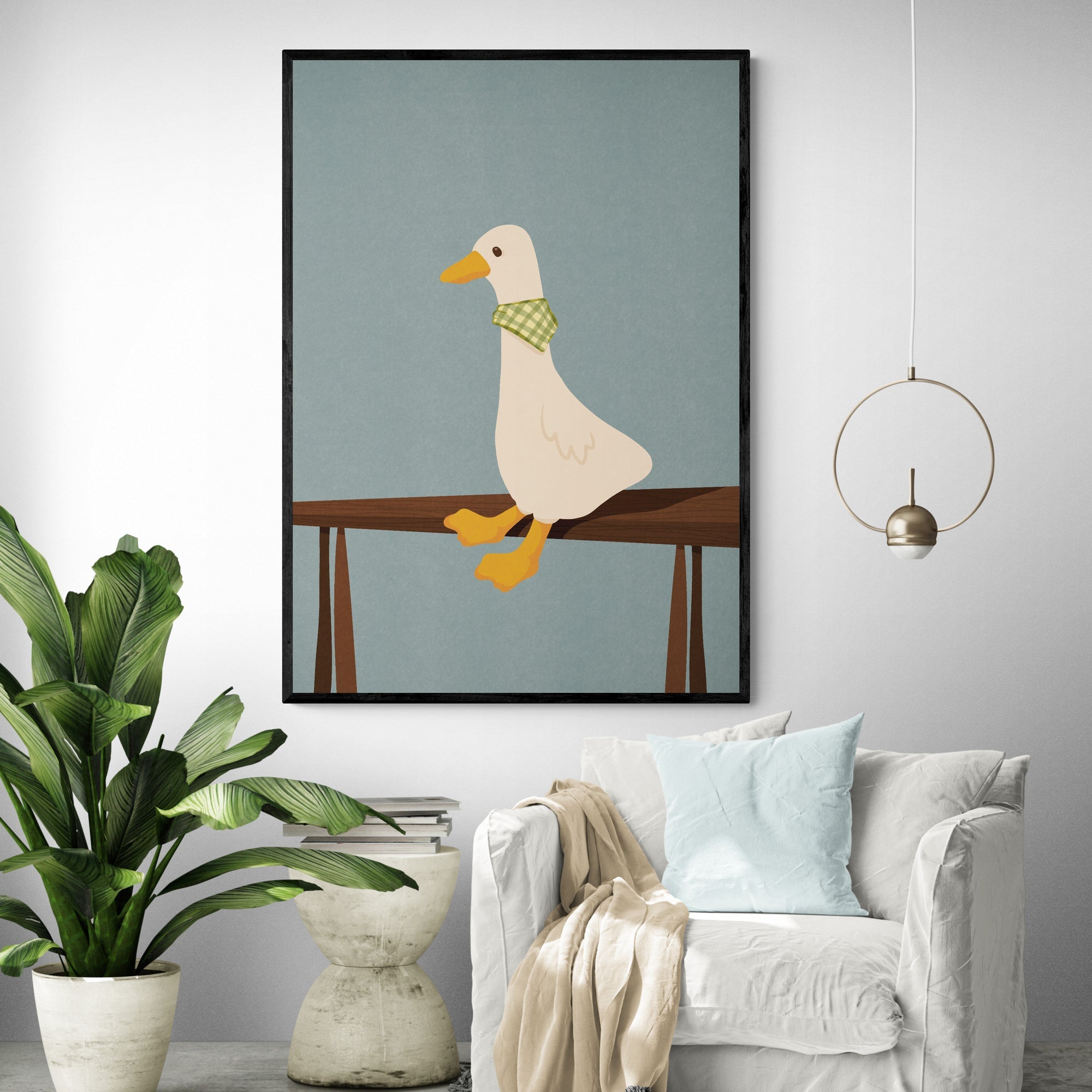 Charming Goose Art Print