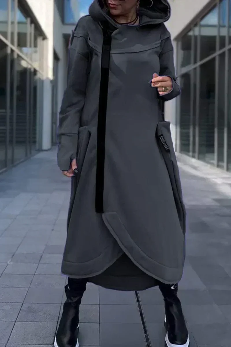 Diana™ | Długa Bluza z Kapturem – Komfort i Swoboda