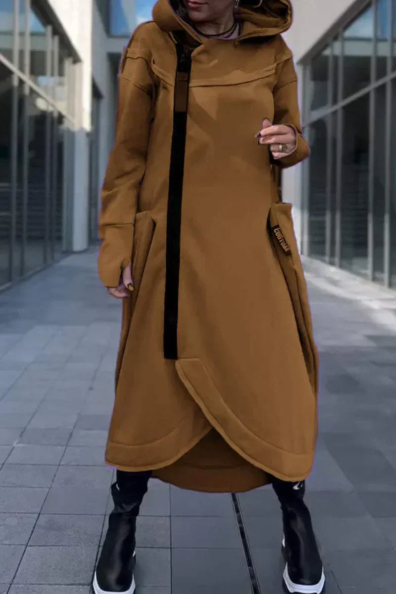 Diana™ | Długa Bluza z Kapturem – Komfort i Swoboda