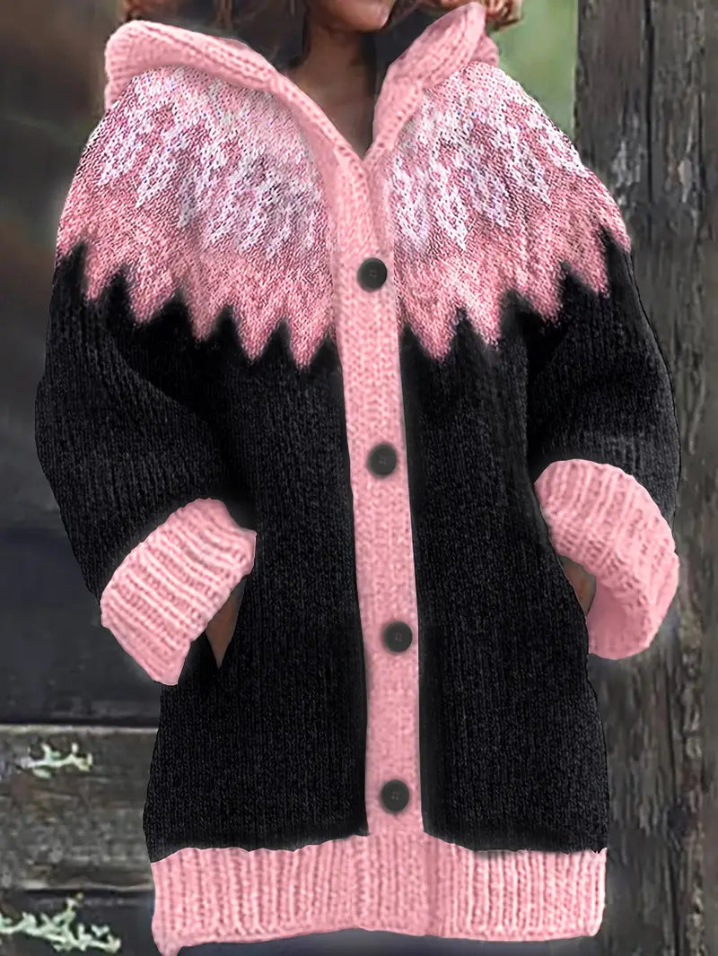 Regina™ | Klasyczny kardigan z kapturem