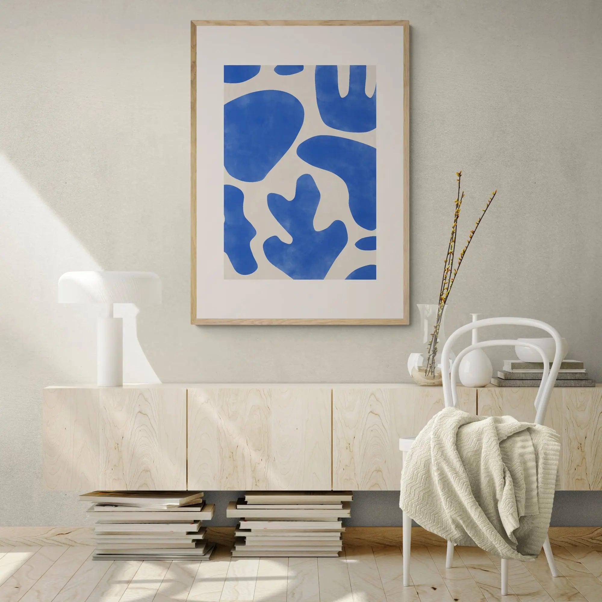Blauw Koraal Abstract by Elena Ristova