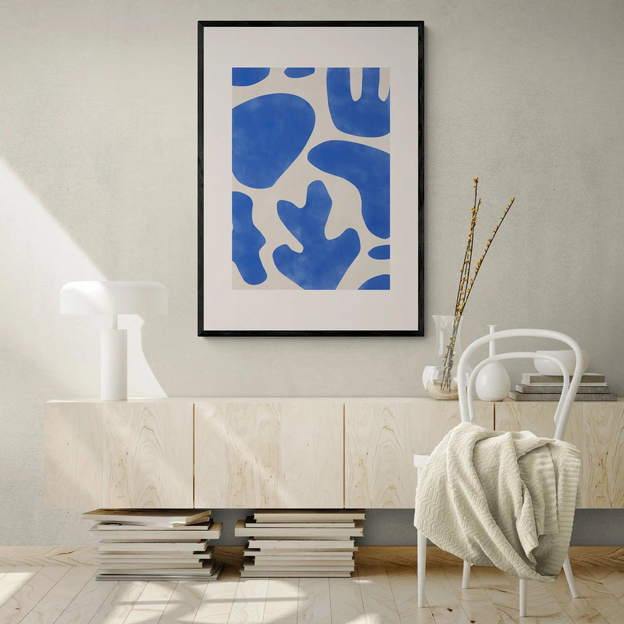 Blauw Koraal Abstract by Elena Ristova