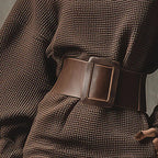 CLAIRE| Krótka Sukienka Dzianinowa z Dopasowanym Paskiem