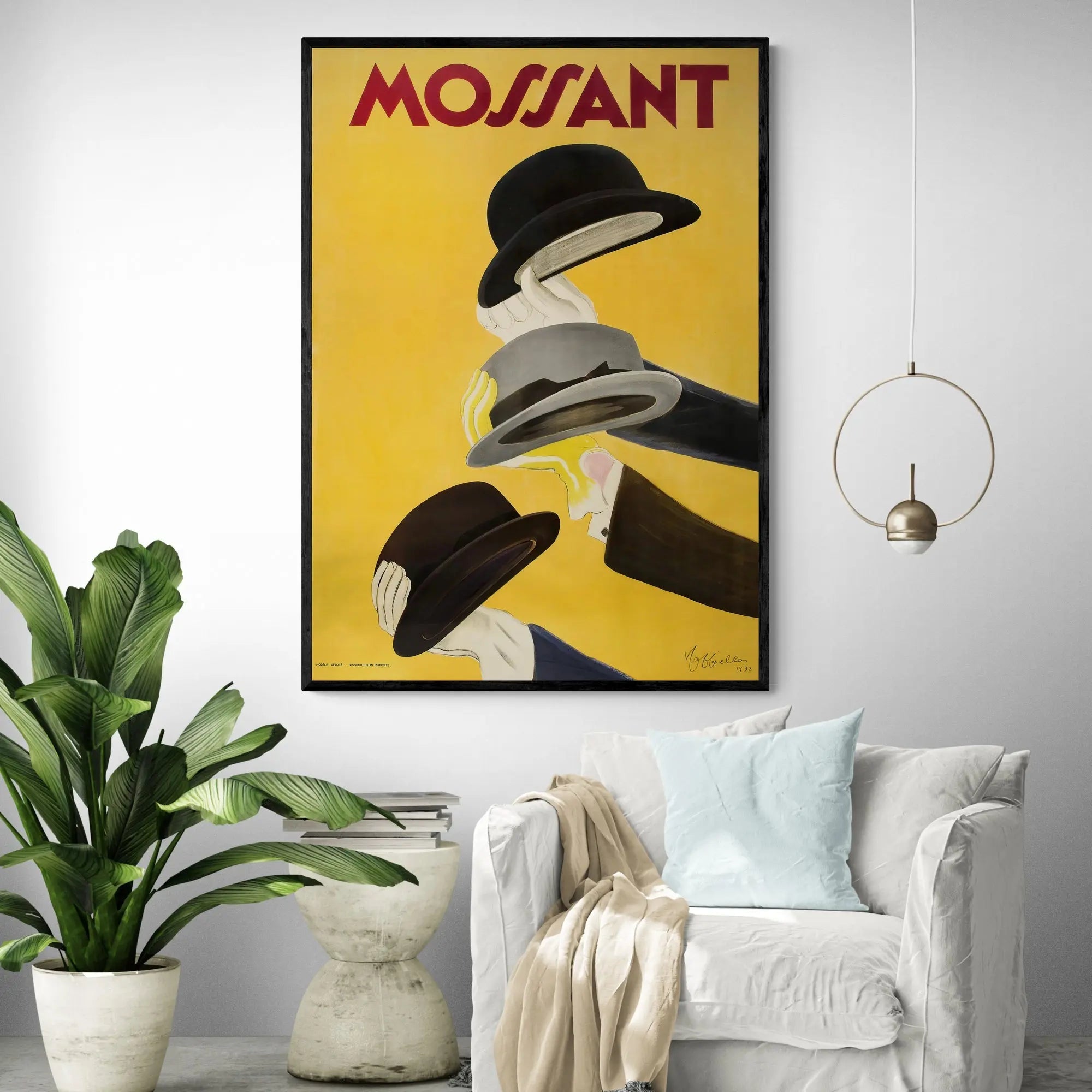 Mossant 3 Hats by Leonetto Cappiello