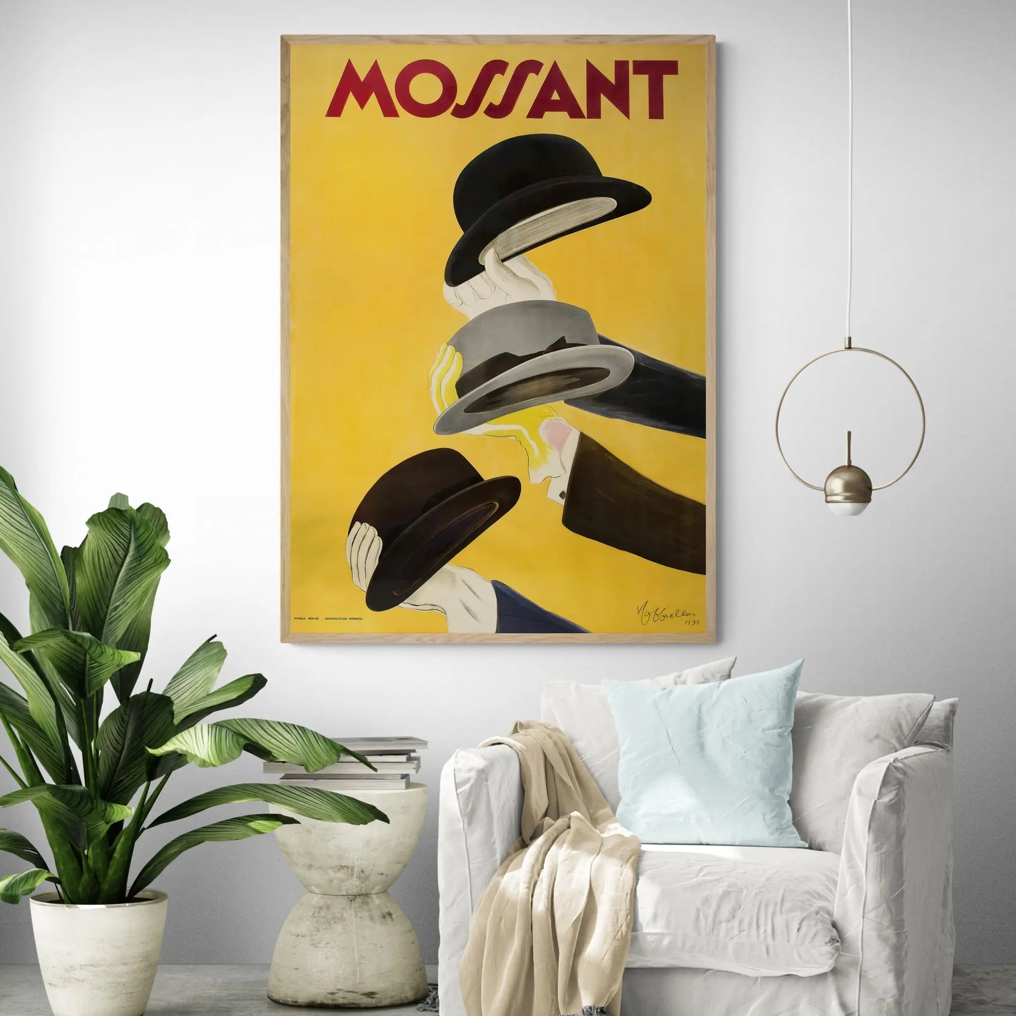 Mossant 3 Hats by Leonetto Cappiello