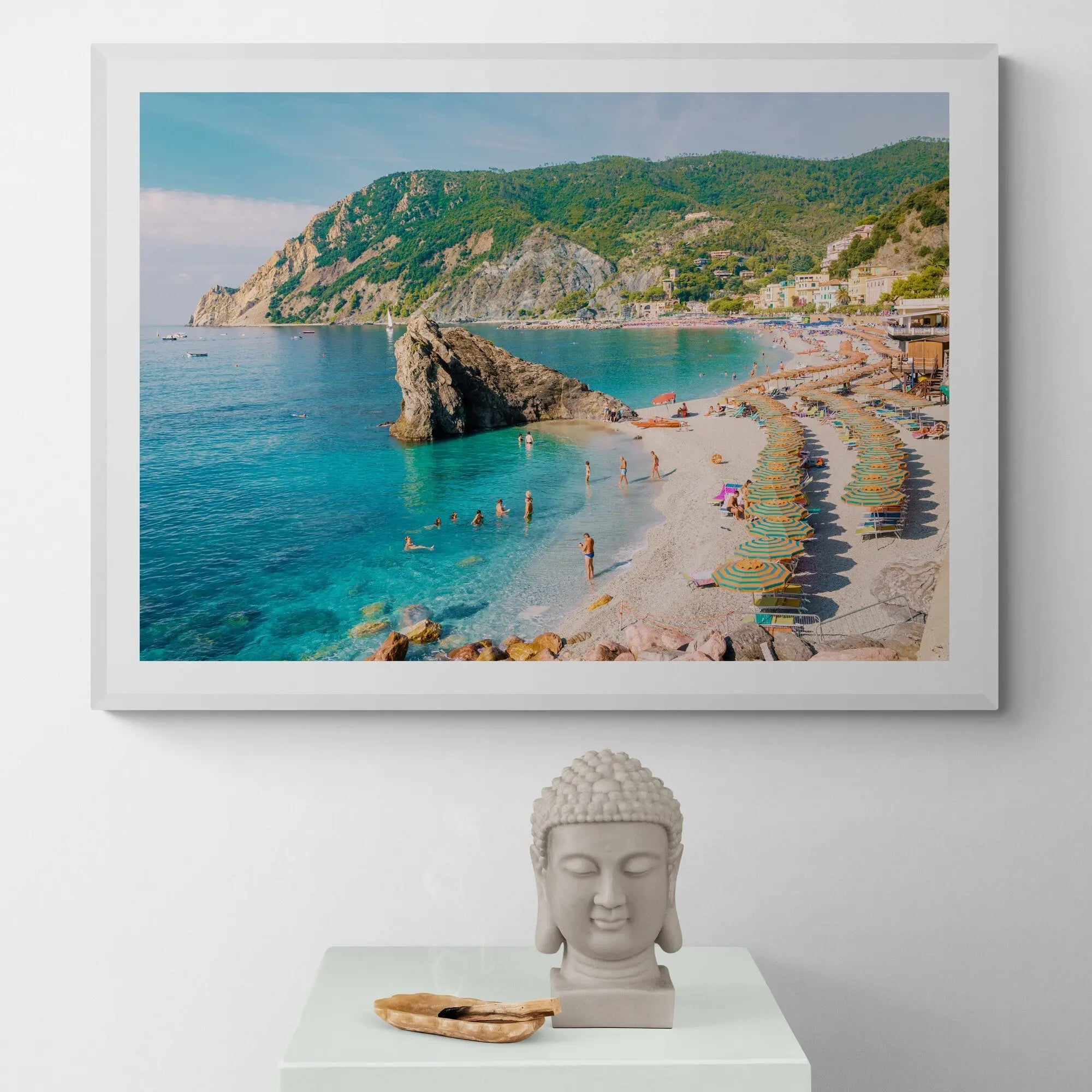 Pebble Beach Monterosso Italy Art Print