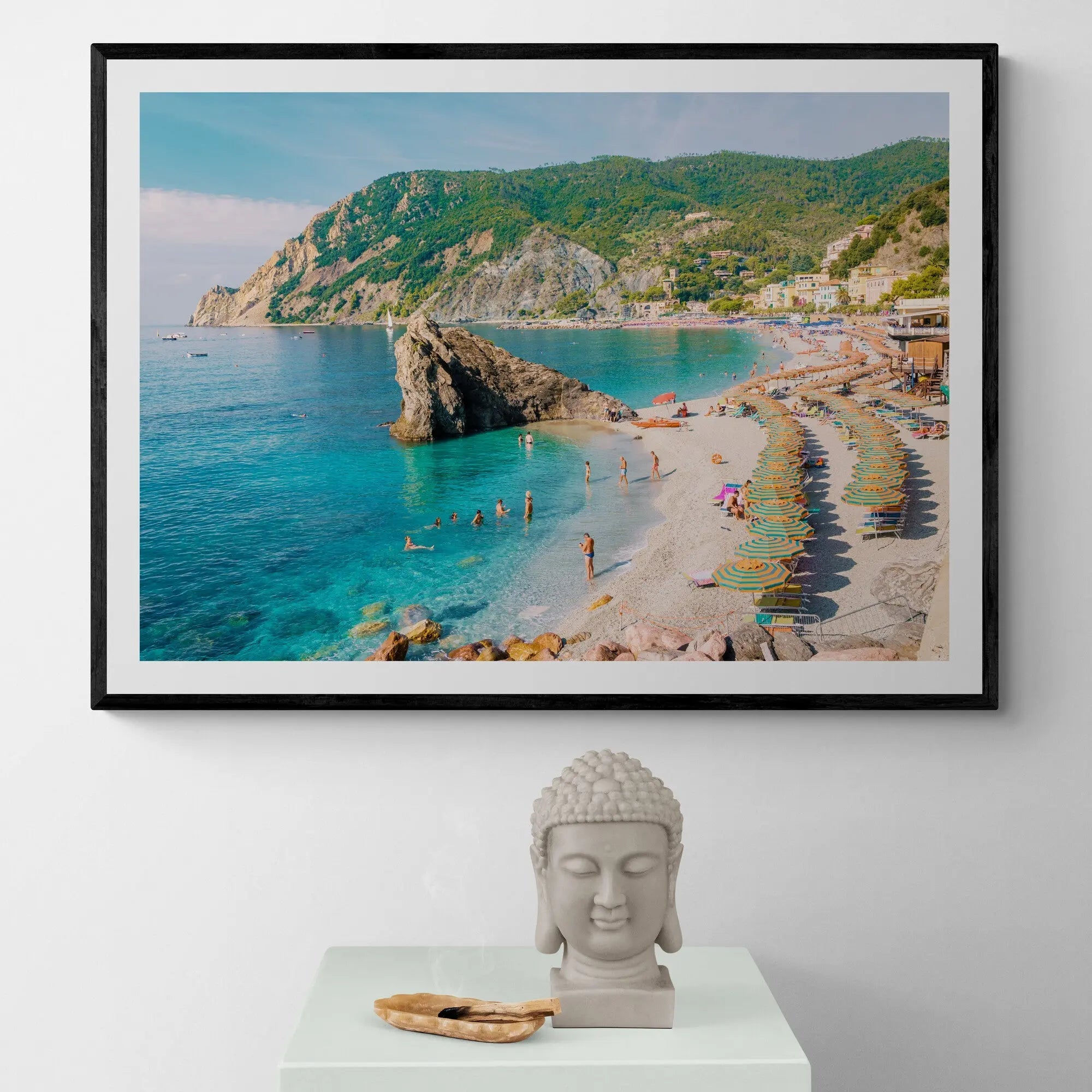 Pebble Beach Monterosso Italy Art Print