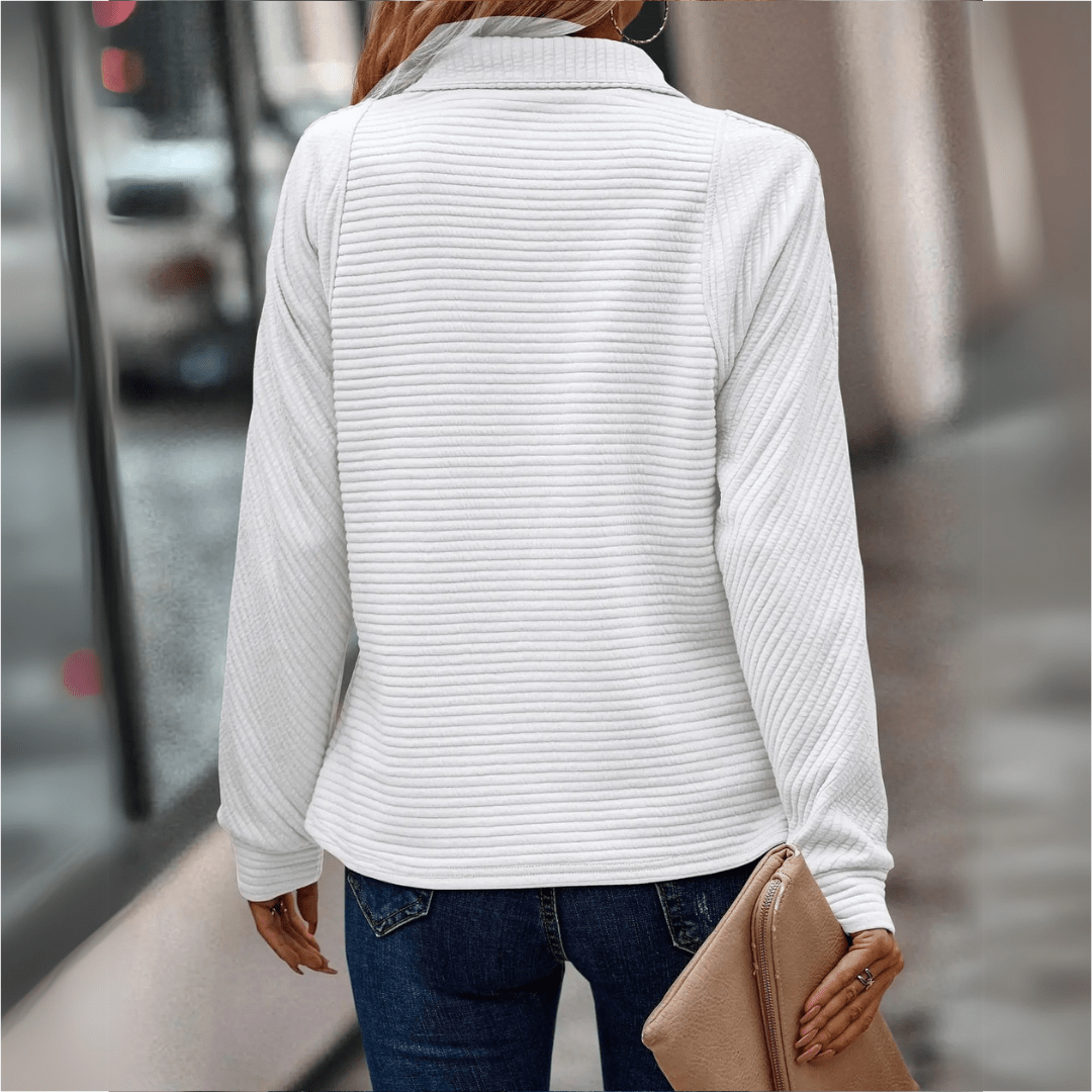 Jenica | Stylowa Bluza z Półzamkiem