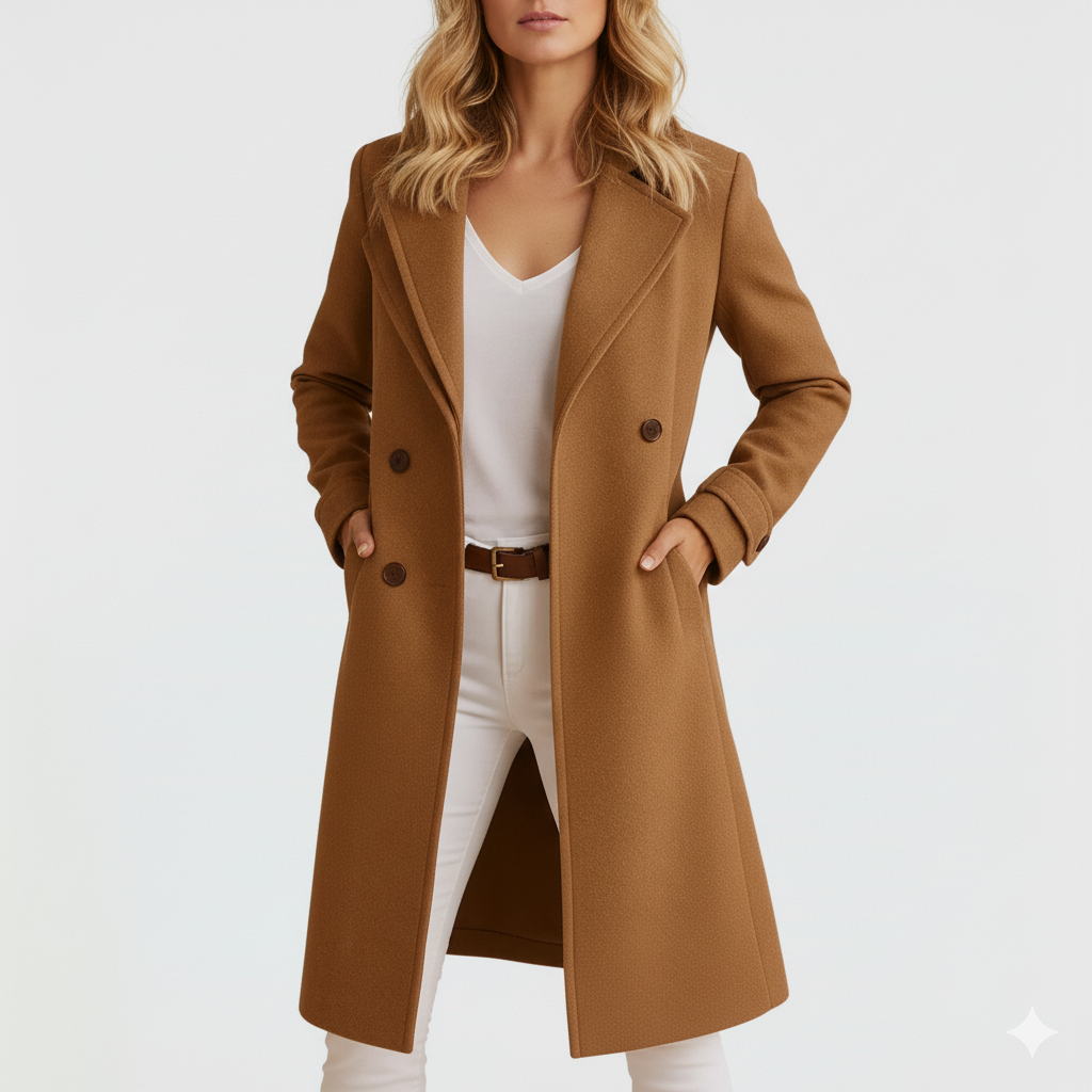 SORELLA | Elegancki plaszcz welniany