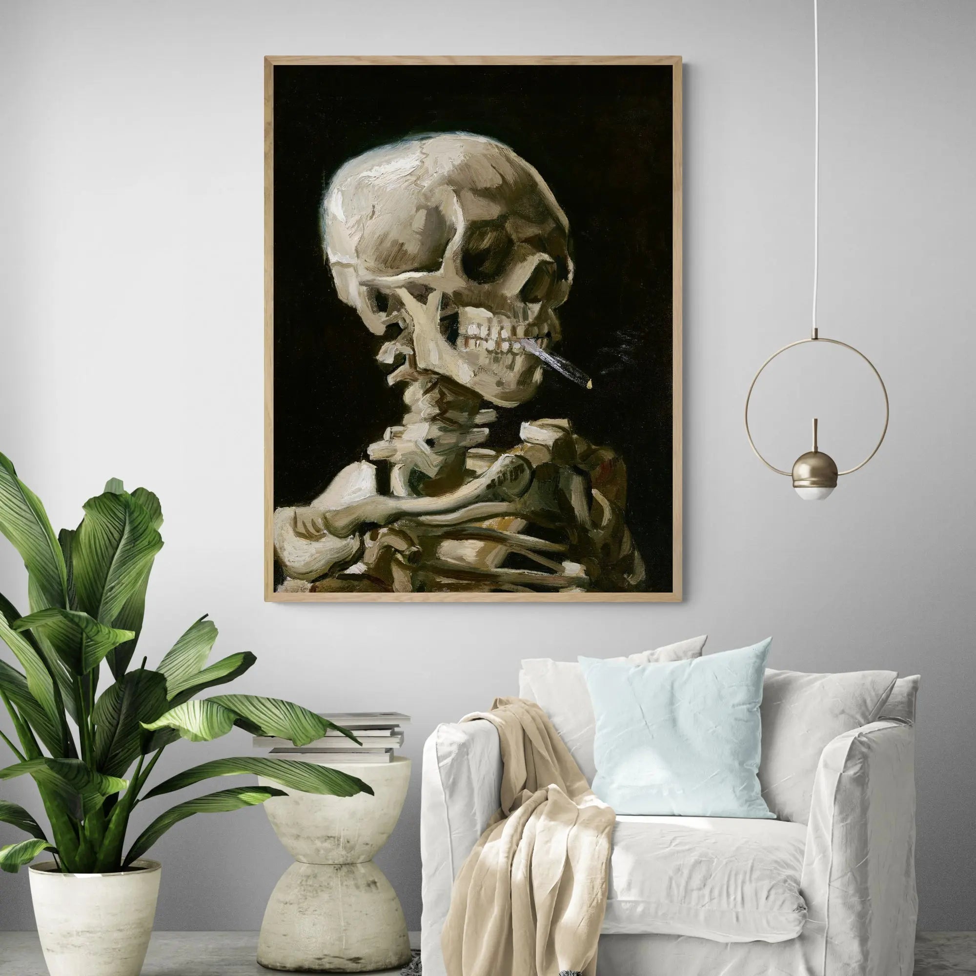 Head Of A Skeleton 1886 by Van Gogh