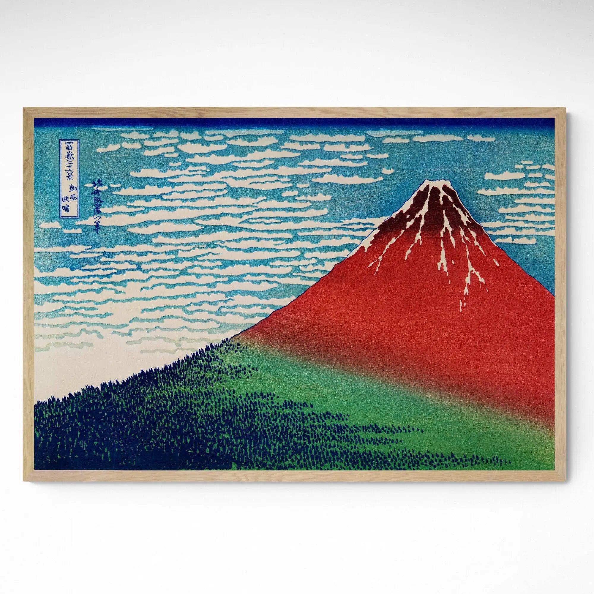 Red Fuji by Katsushika Hokusai