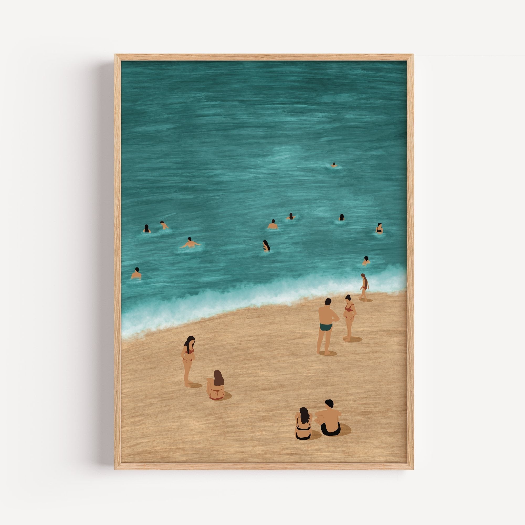 The Beachgoers Art Print