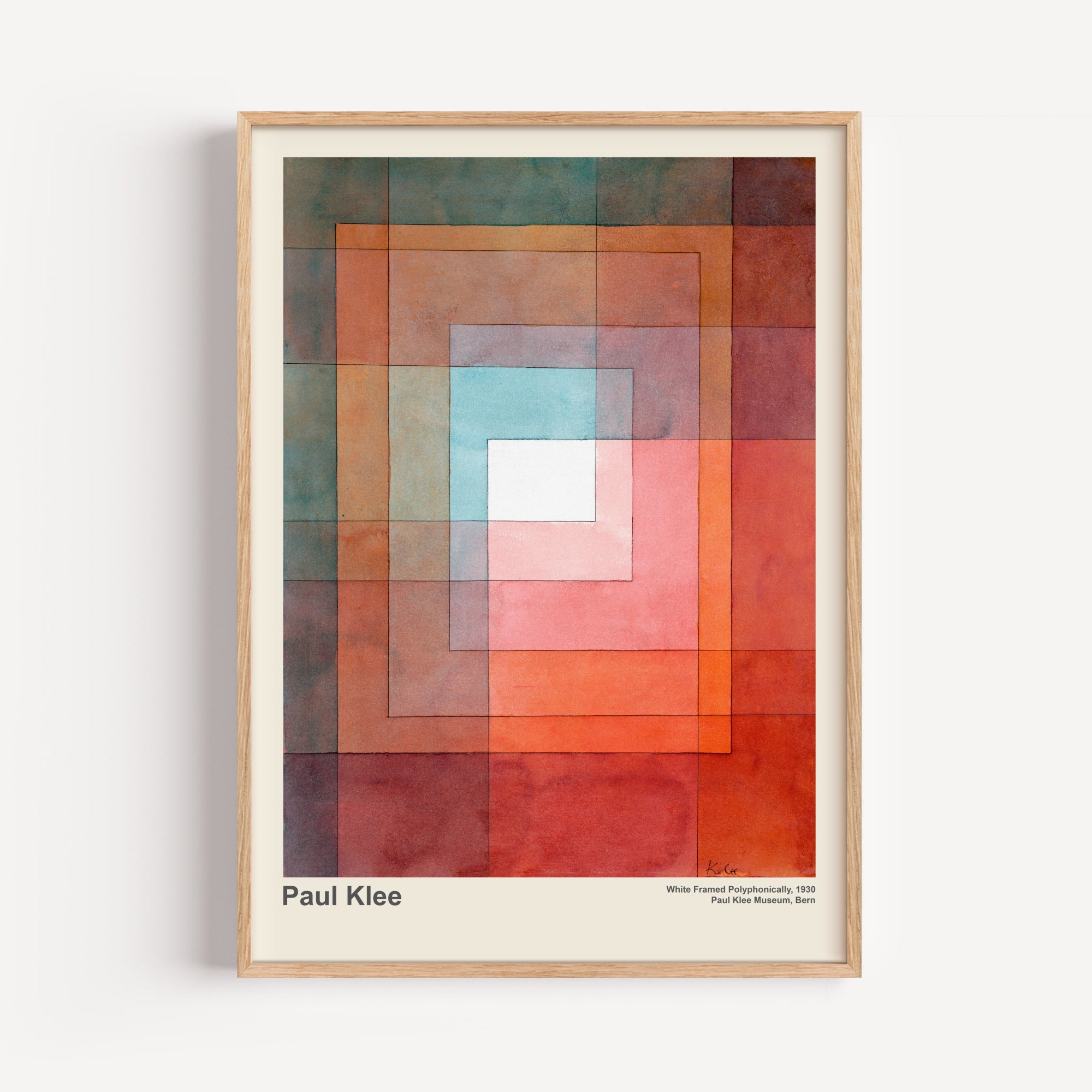 White Framed Polyphonically 1930 by Paul Klee